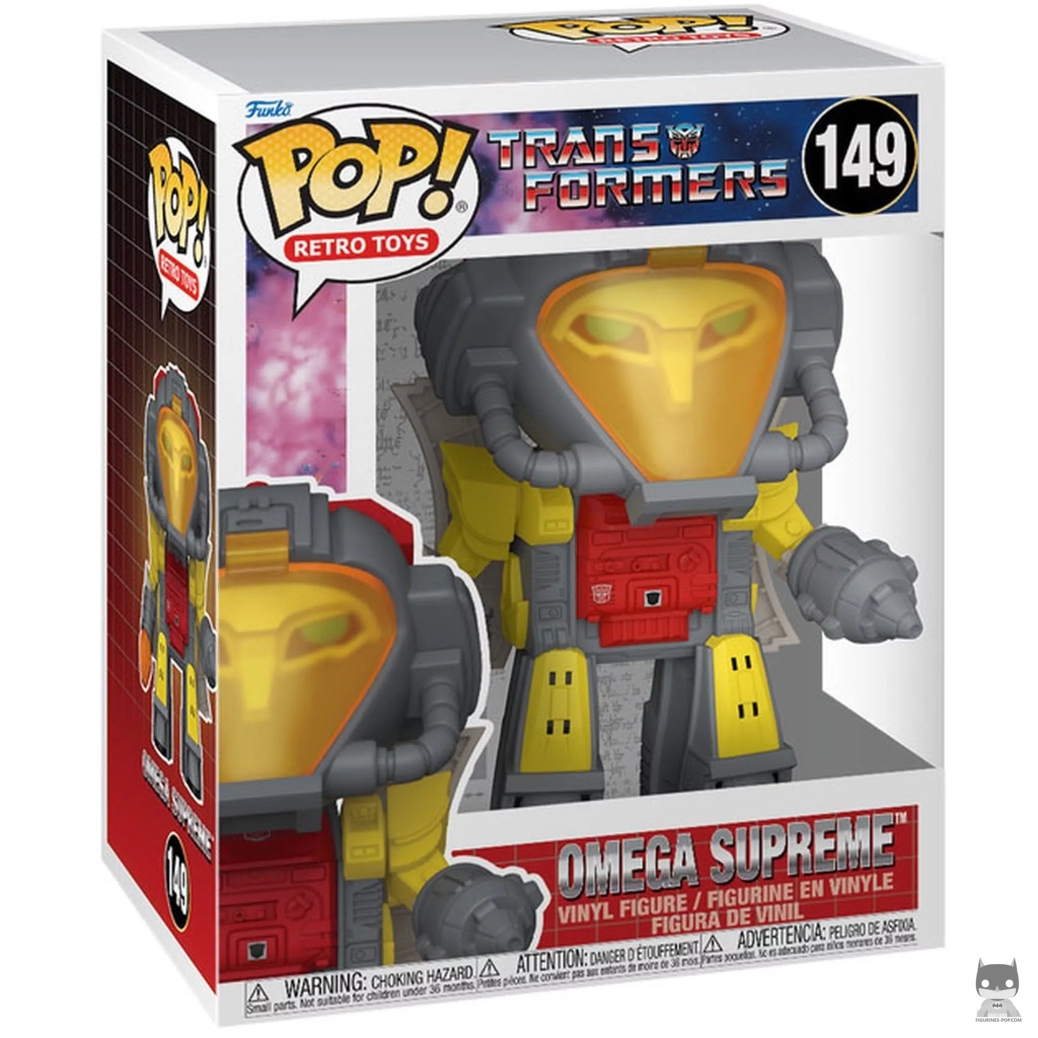 Omega Supreme Funko Pop! figure in its box