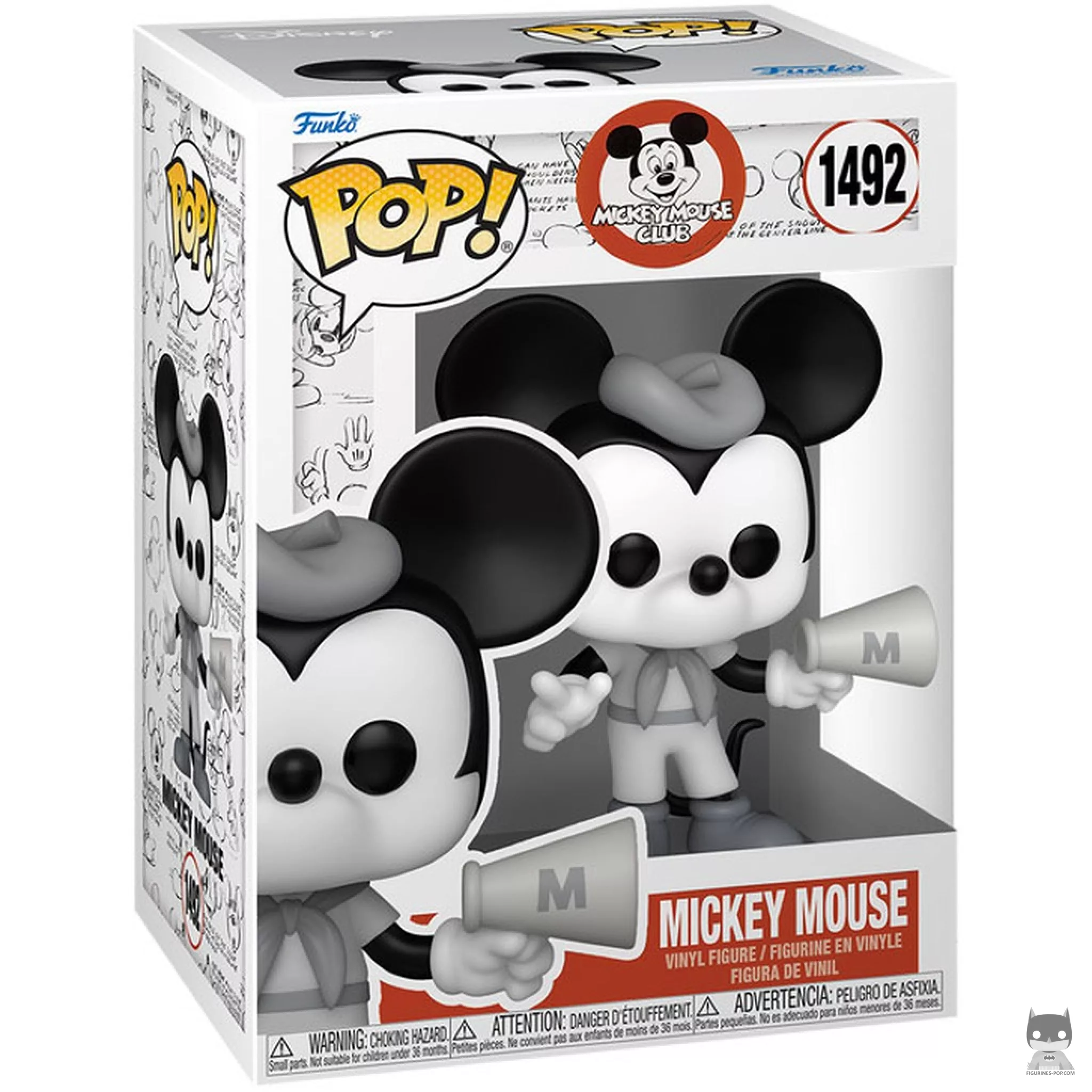 Mickey Mouse Club (Black & White) Funko Pop! figure in its box