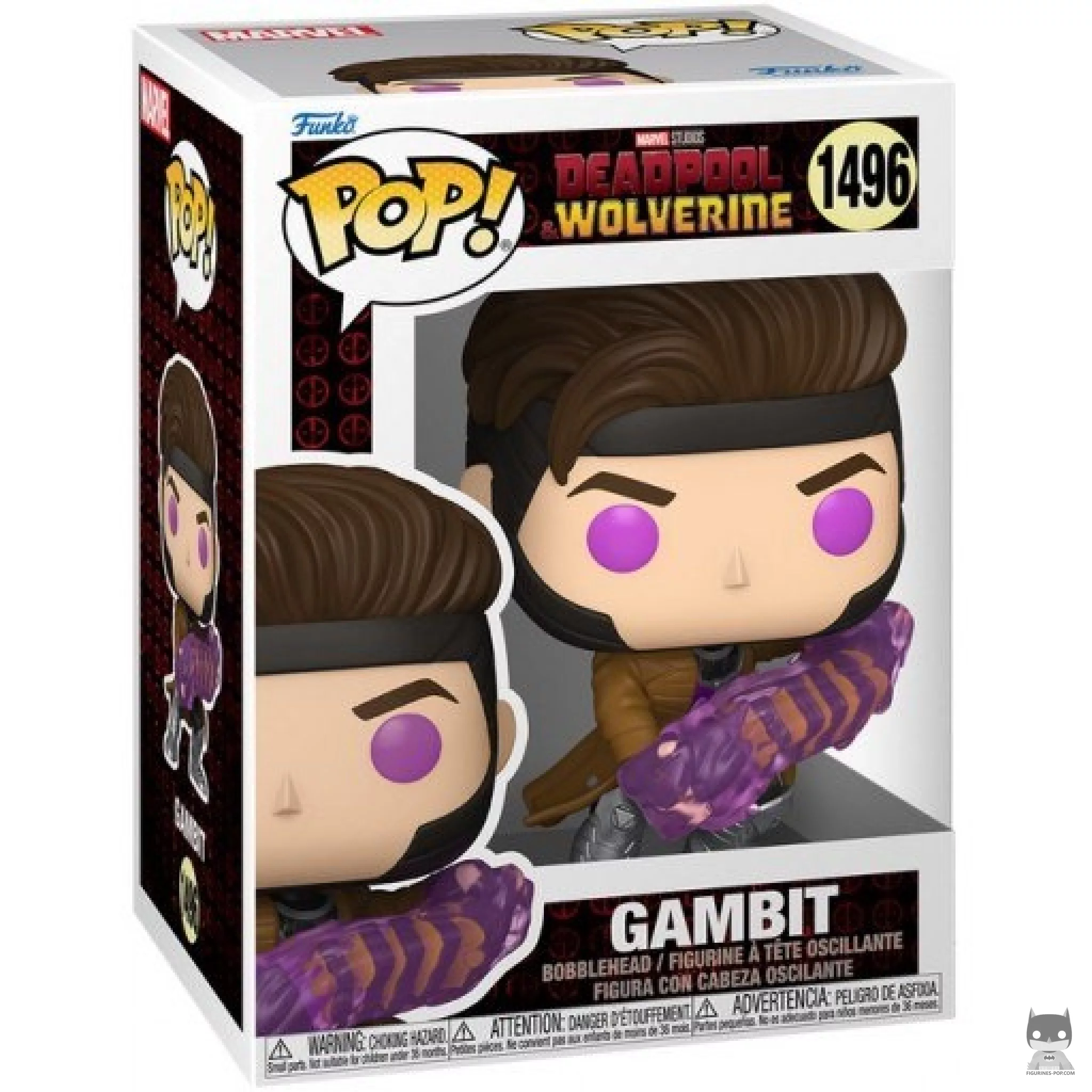 Gambit Funko Pop! figure in its box