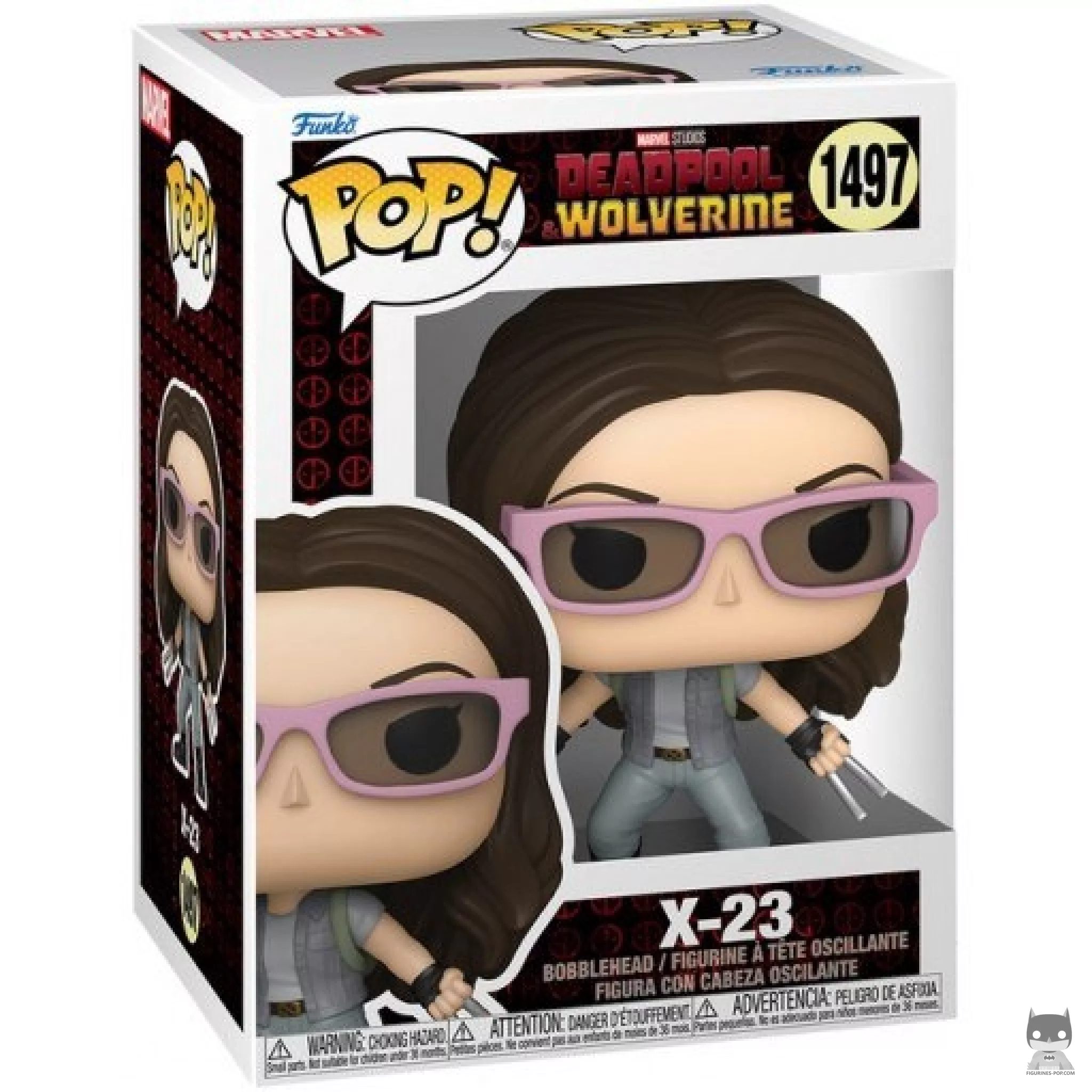 X-23 Funko Pop! figure in its box