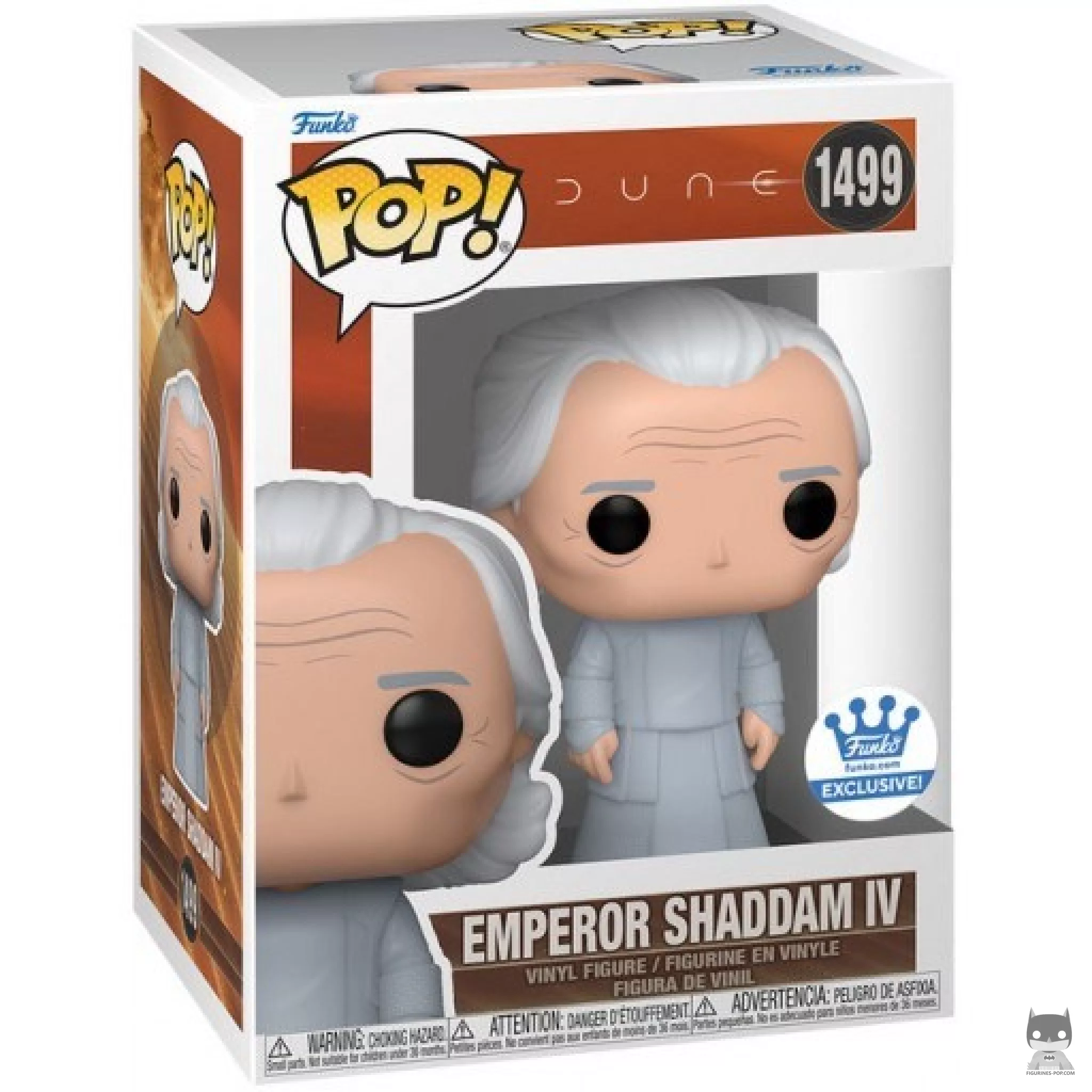 Emperor Shaddam IV Funko Pop! figure in its box
