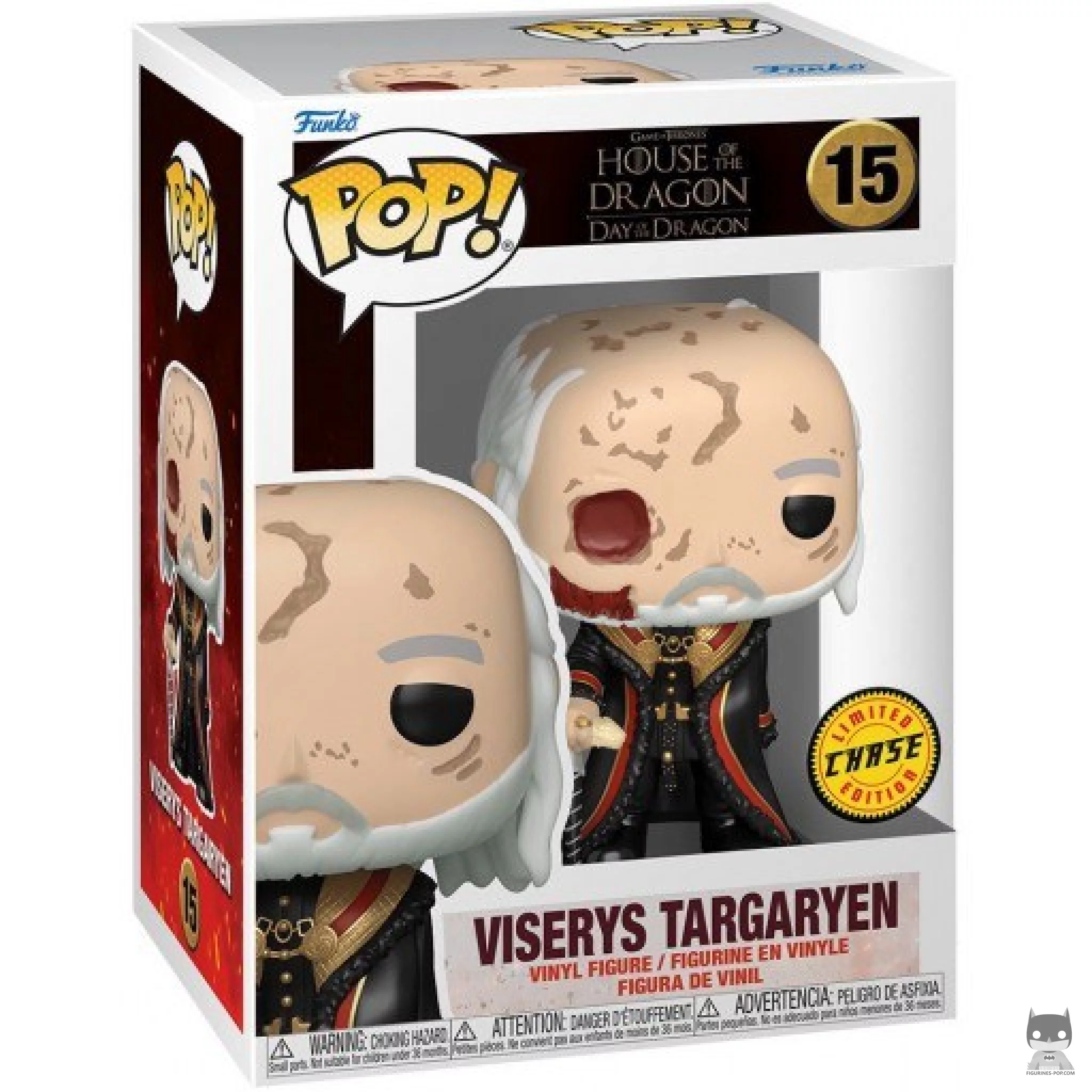 Viserys Targaryen (Chase) Funko Pop! figure in its box