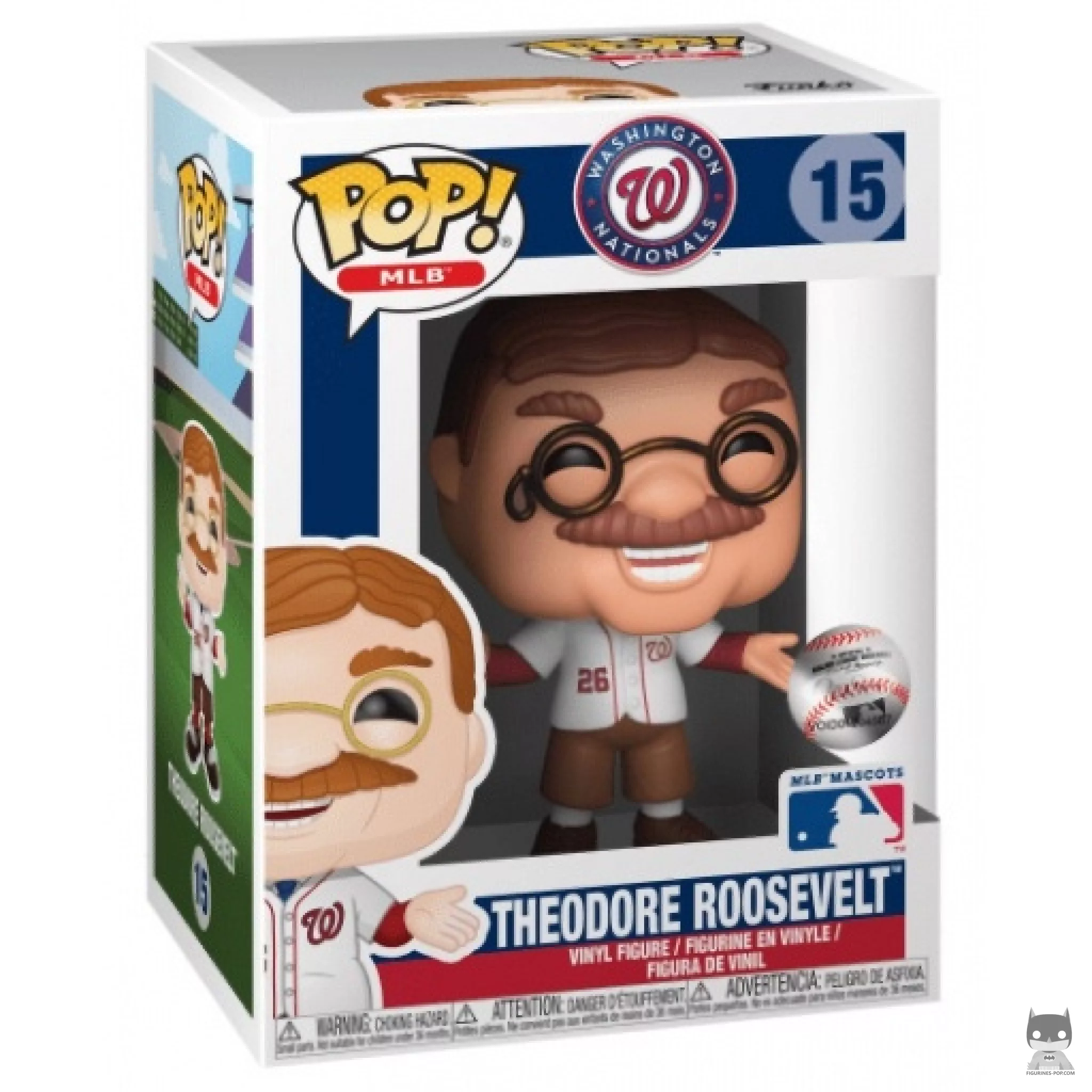 Theodore Roosevelt Funko Pop! figure in its box
