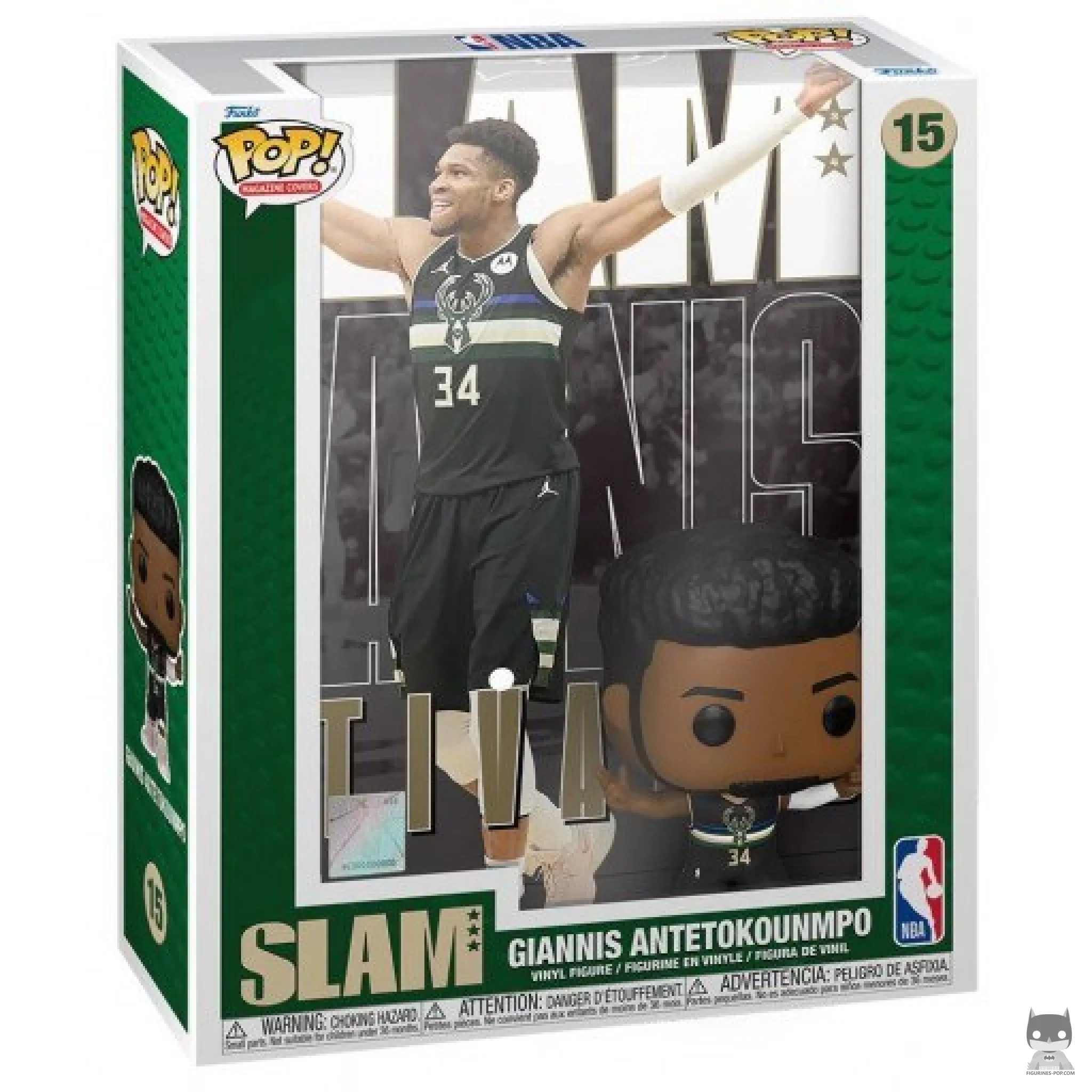 SLAM : Giannis Antetokounmpo Funko Pop! figure in its box
