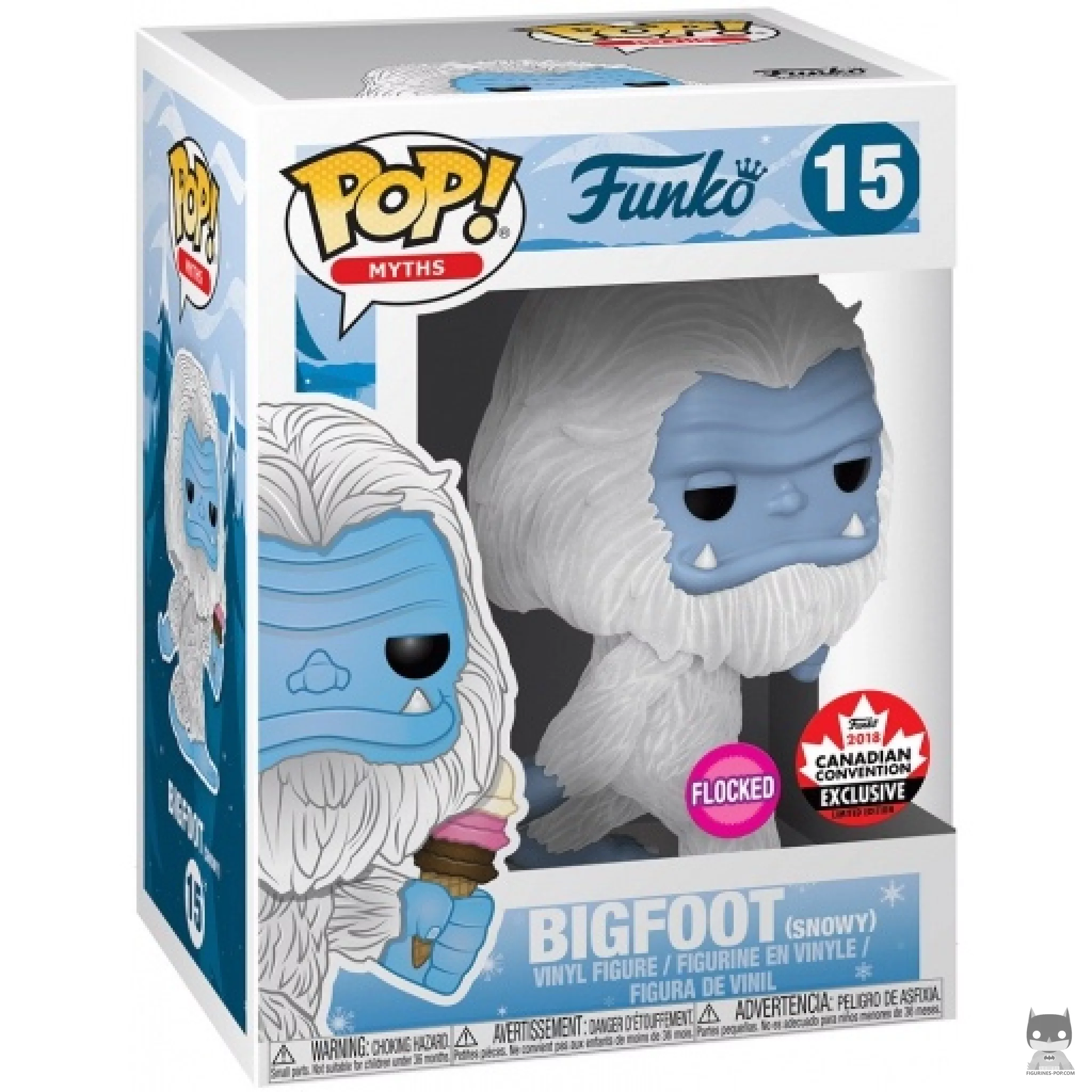Bigfoot (Snowy) Canadian Convention Funko Pop! figure in its box