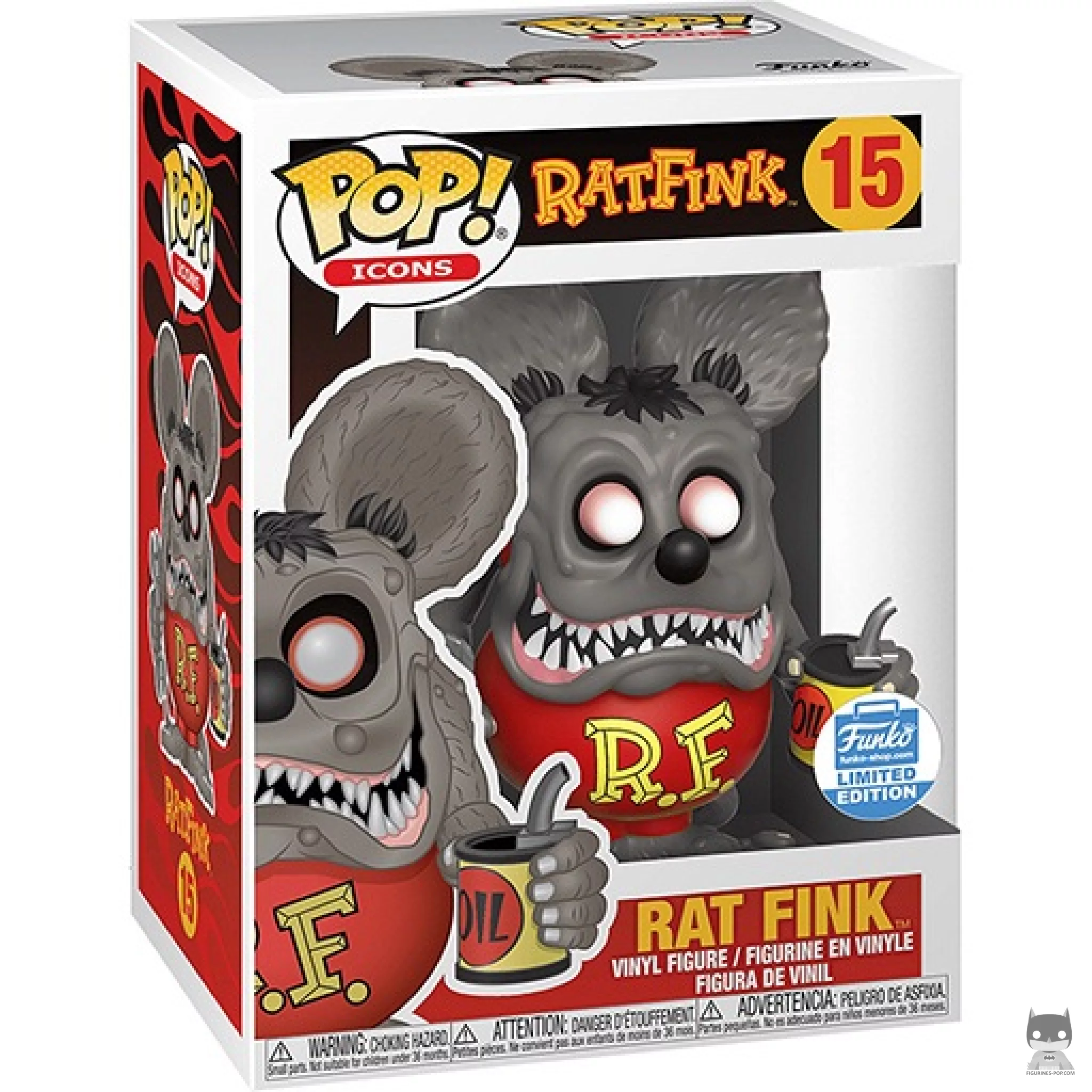 Rat Fink Funko Pop! figure in its box
