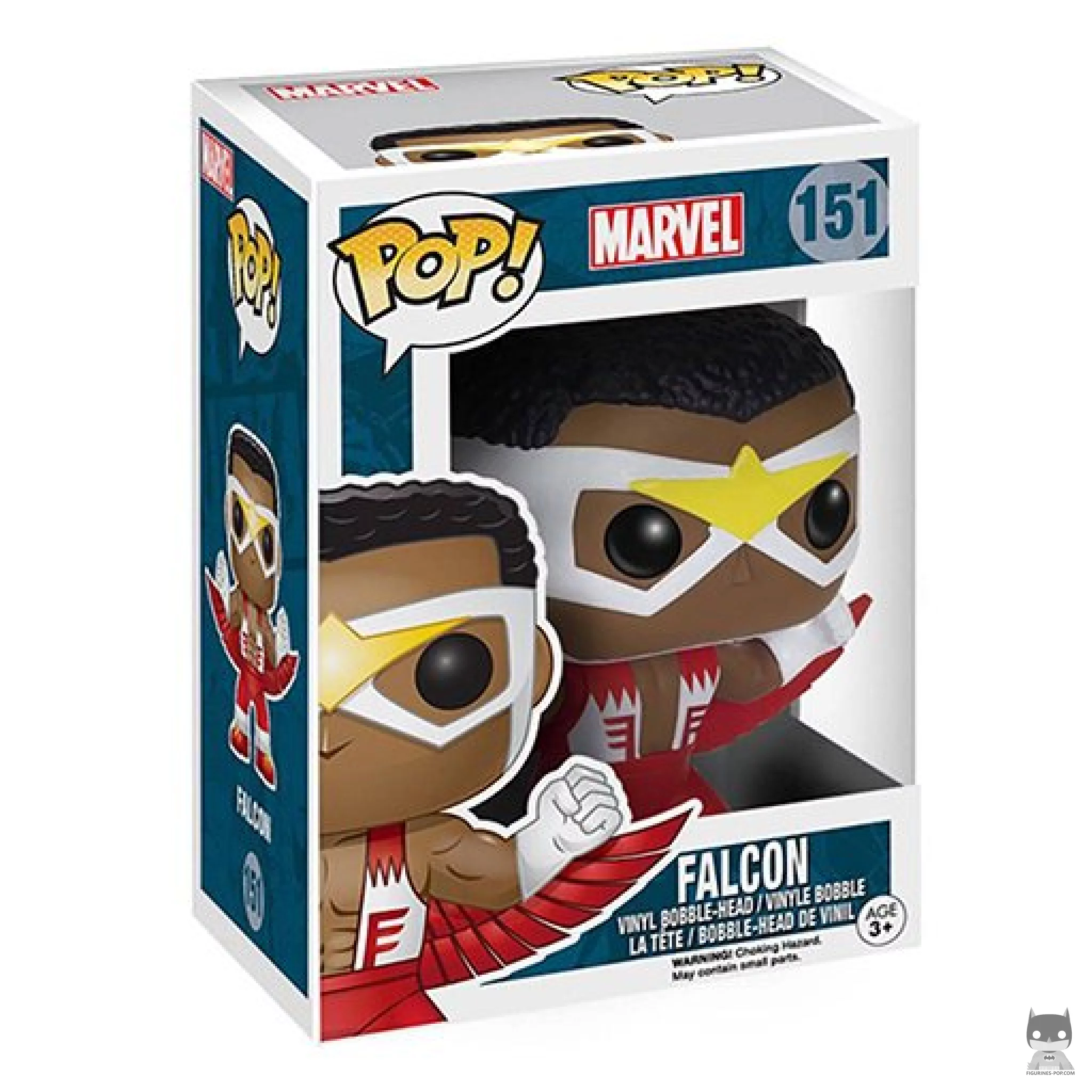 Falcon Funko Pop! figure in its box