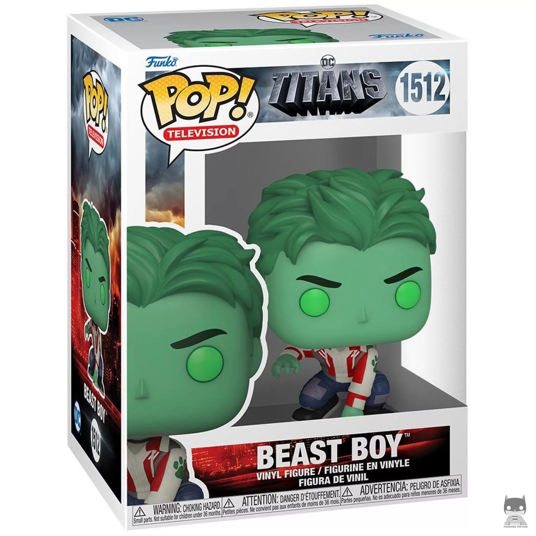 Beast Boy Funko Pop! figure in its box