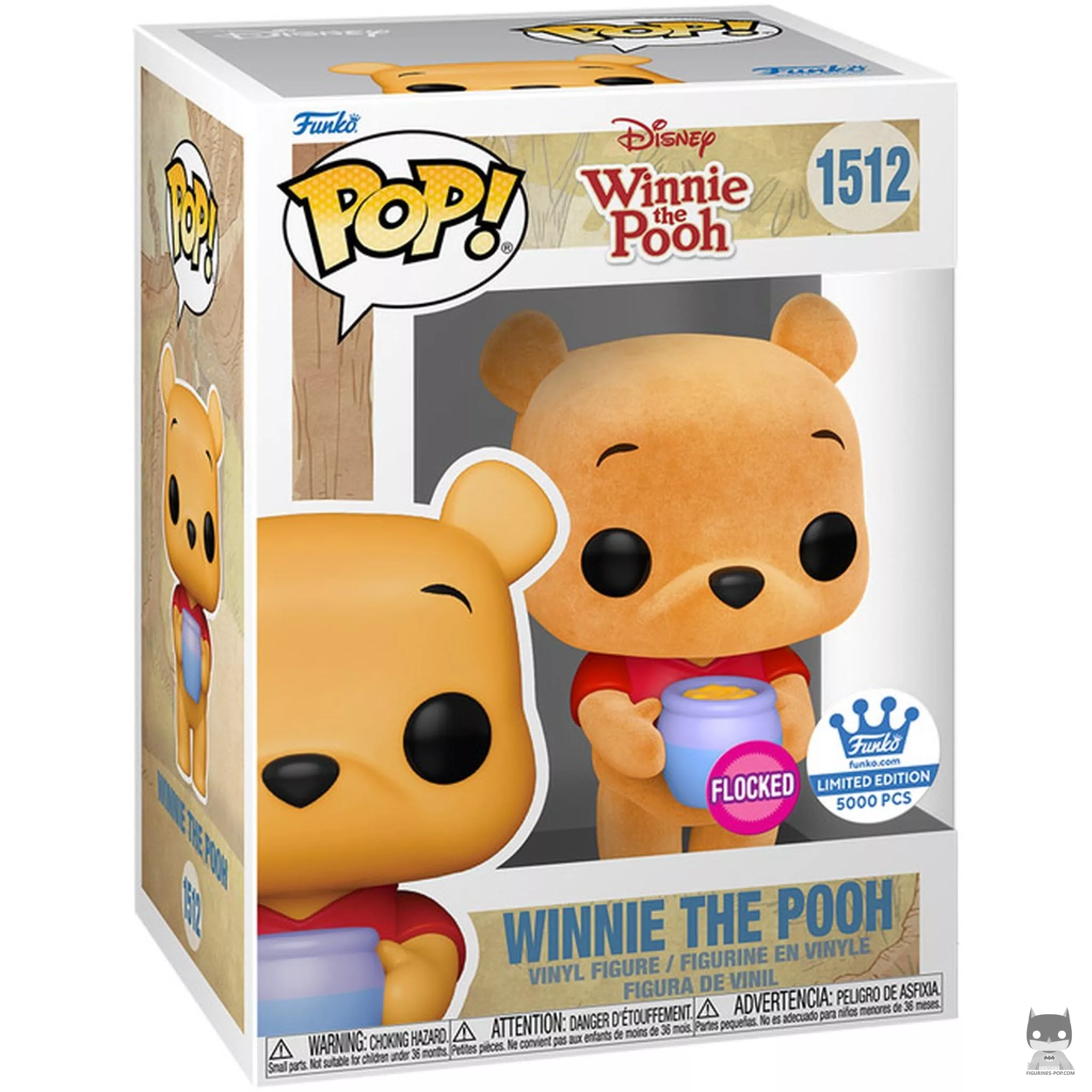Winnie the Pooh (Flocked) Funko Pop! figure in its box