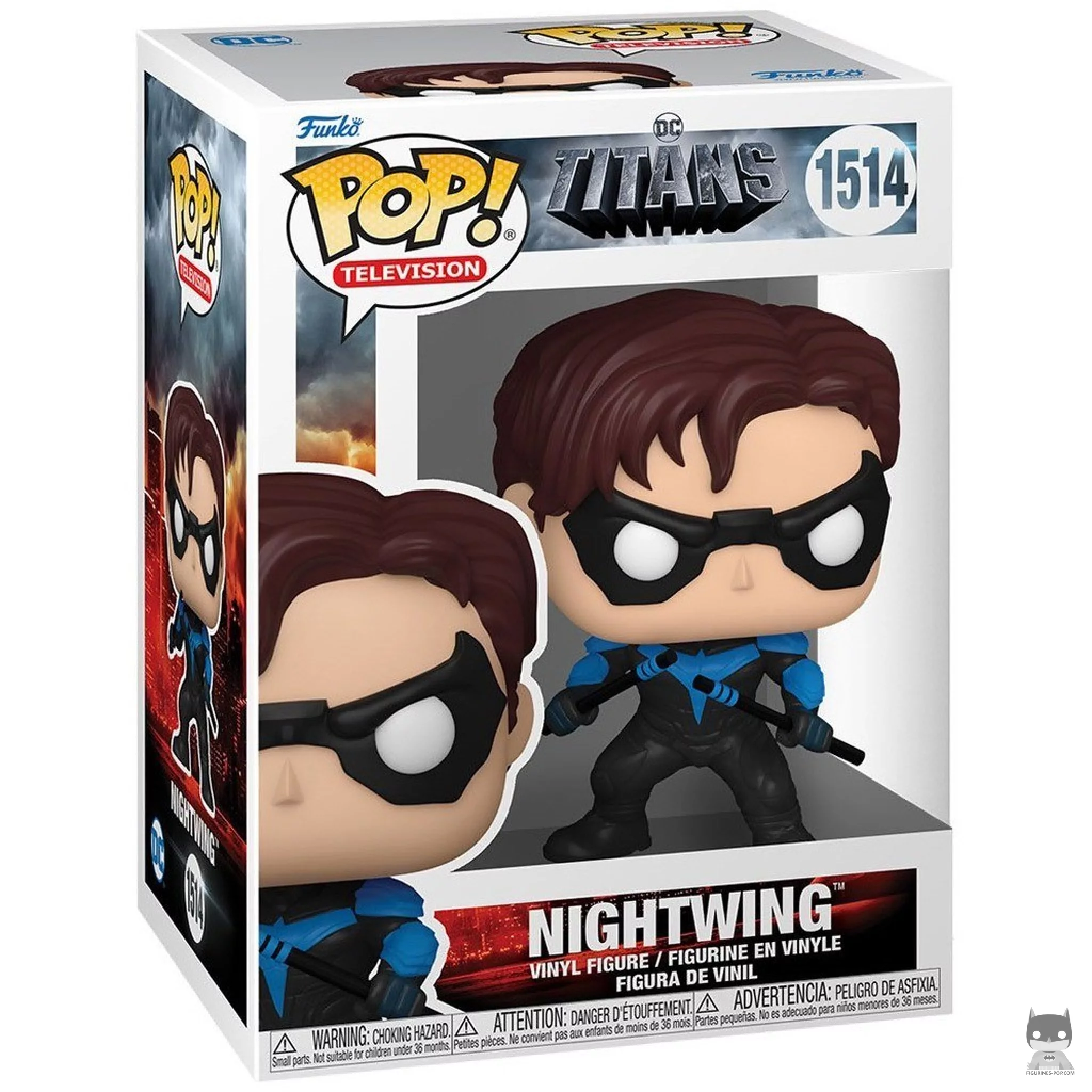 Nightwing Funko Pop! figure in its box
