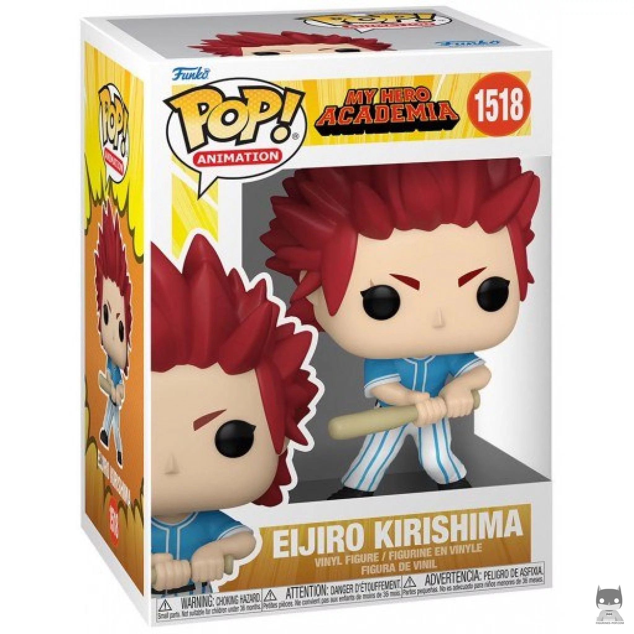 Eijiro Kirishima (Hero League Baseball) Funko Pop! figure in its box