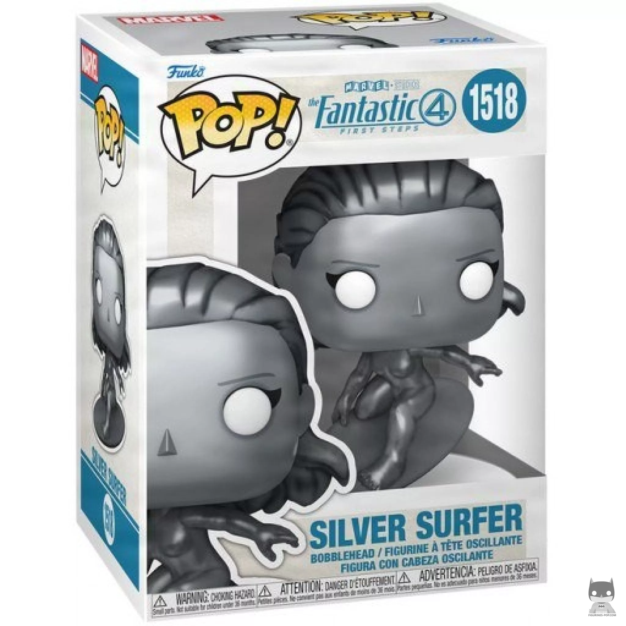 Silver Surfer Funko Pop! figure in its box
