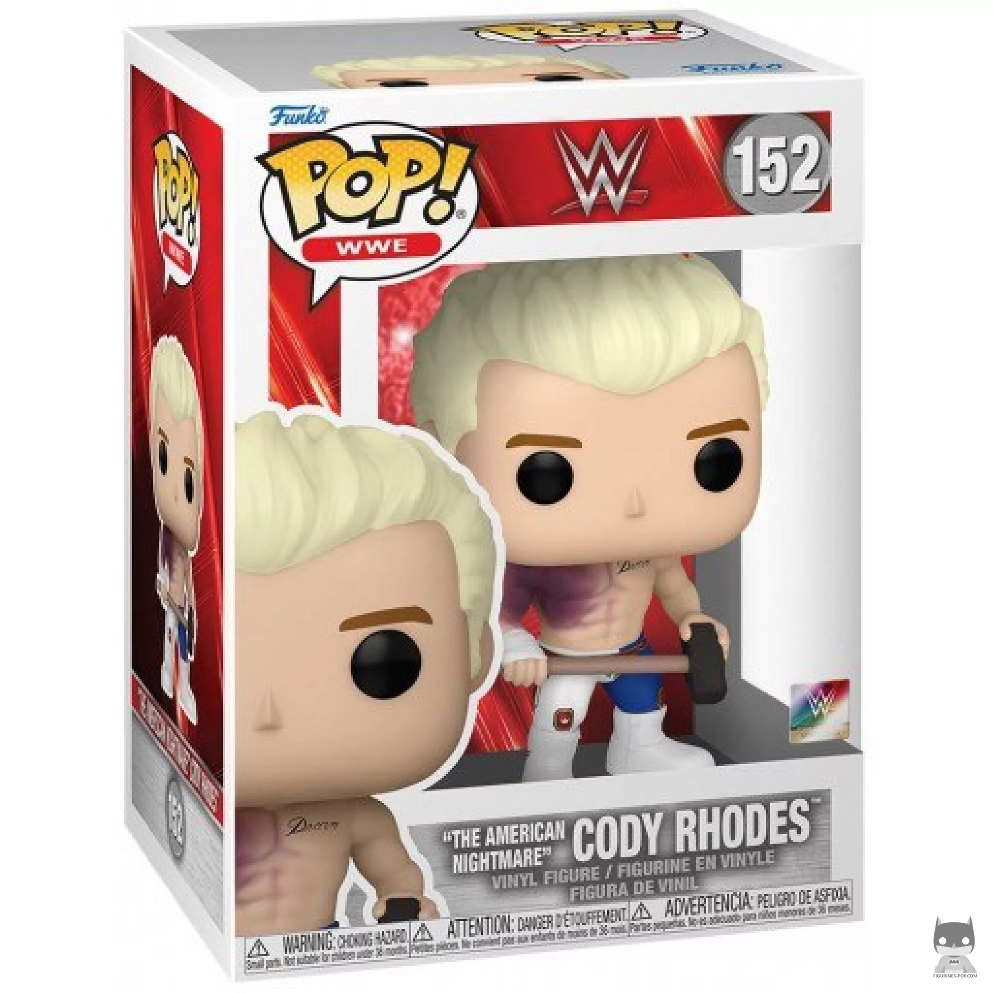 "The American Nightmare" Cody Rhodes Funko Pop! figure in its box