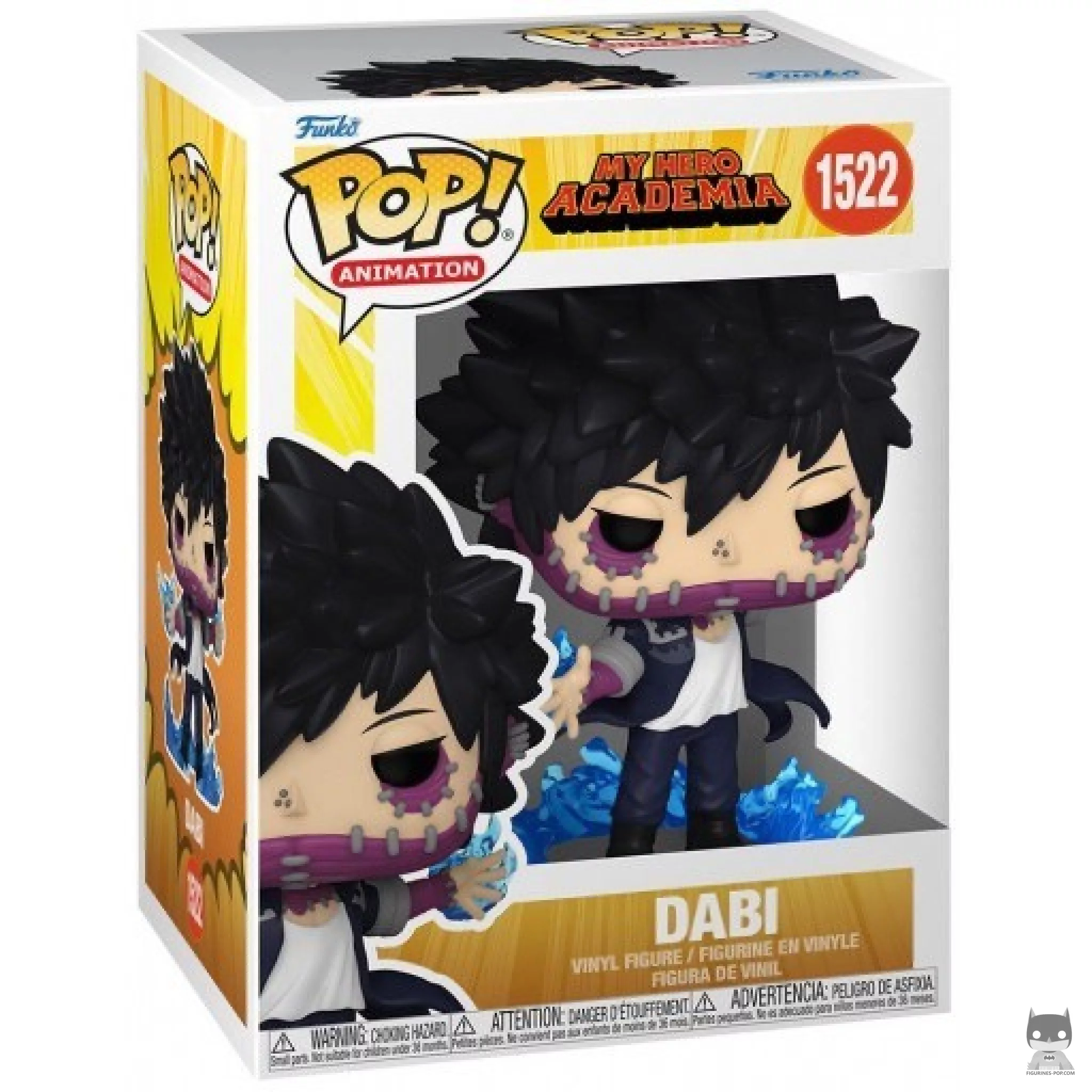 Dabi with Flames Funko Pop! figure in its box