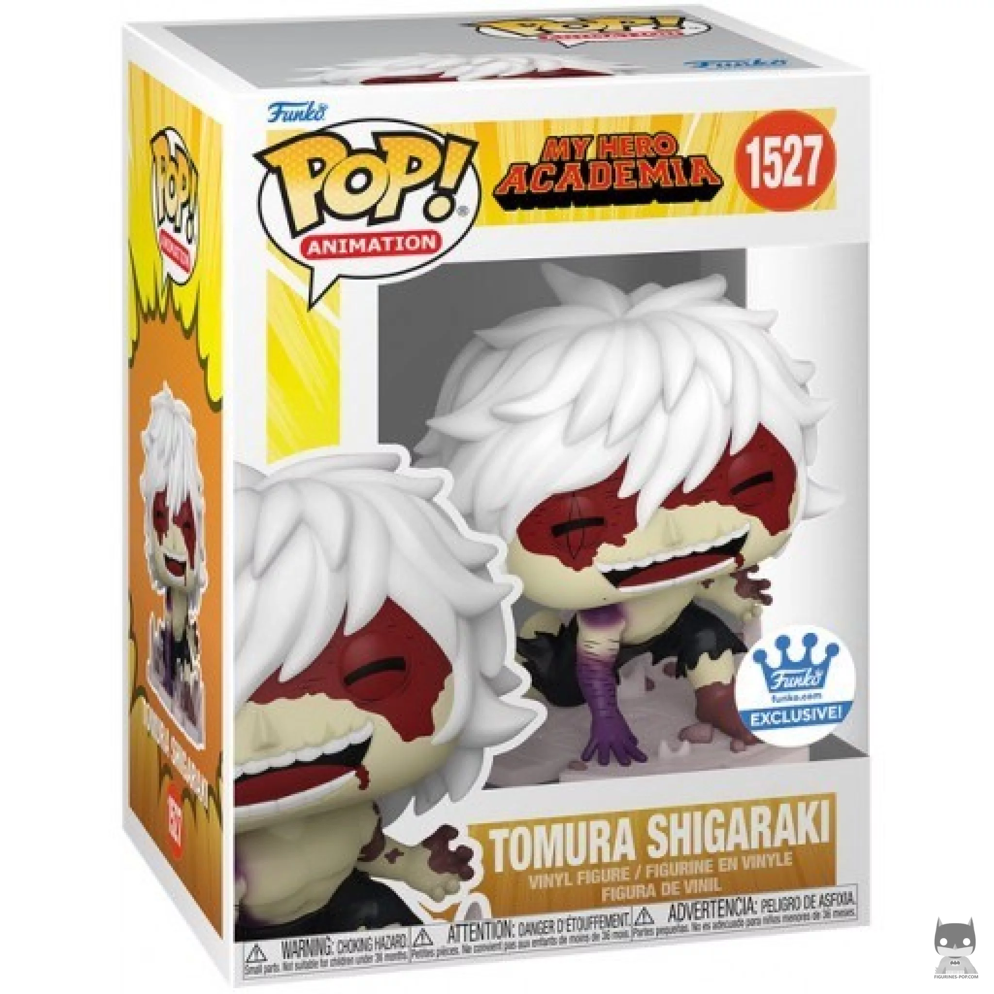 Tomura Shigaraki Laughing Funko Pop! figure in its box