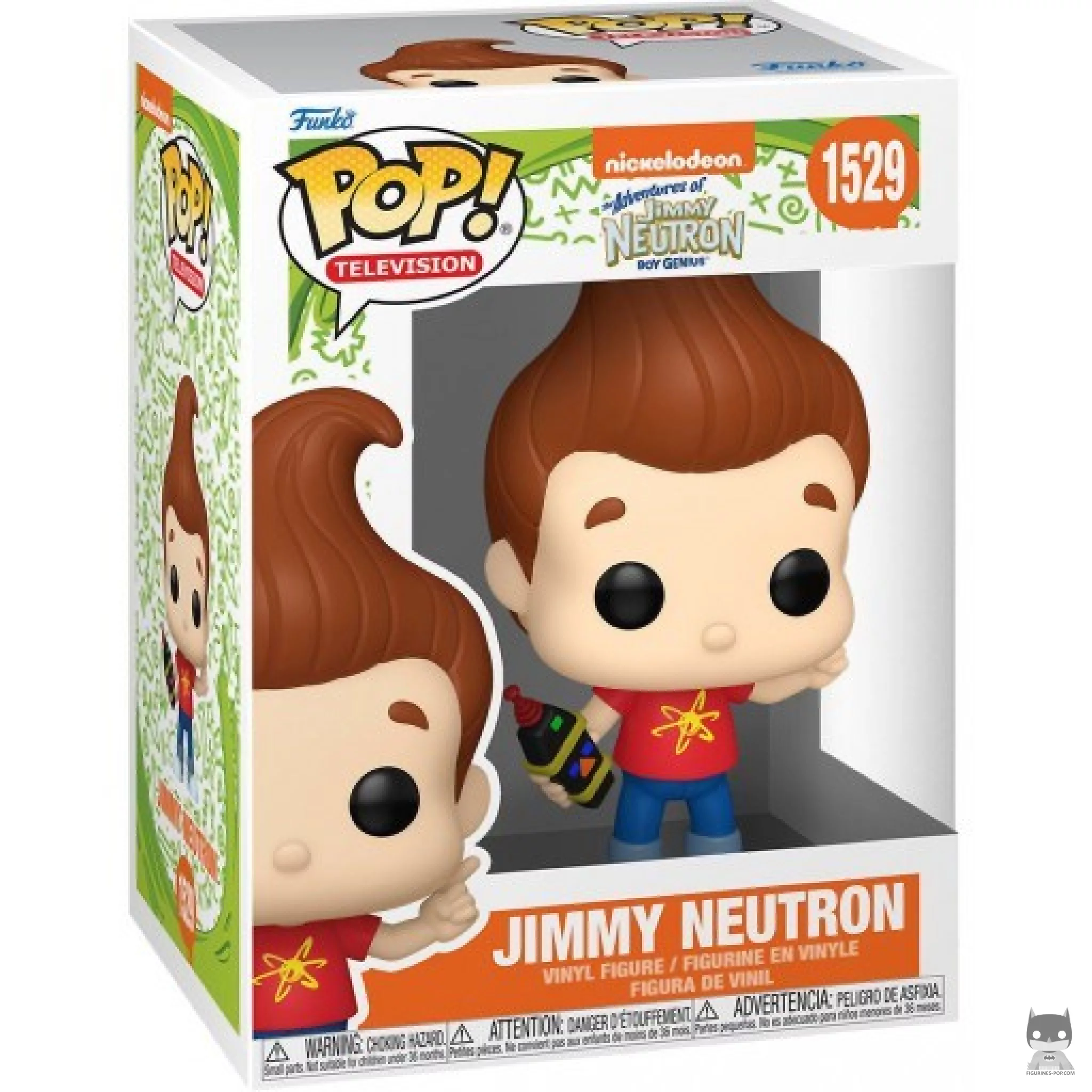 Jimmy Neutron Funko Pop! figure in its box