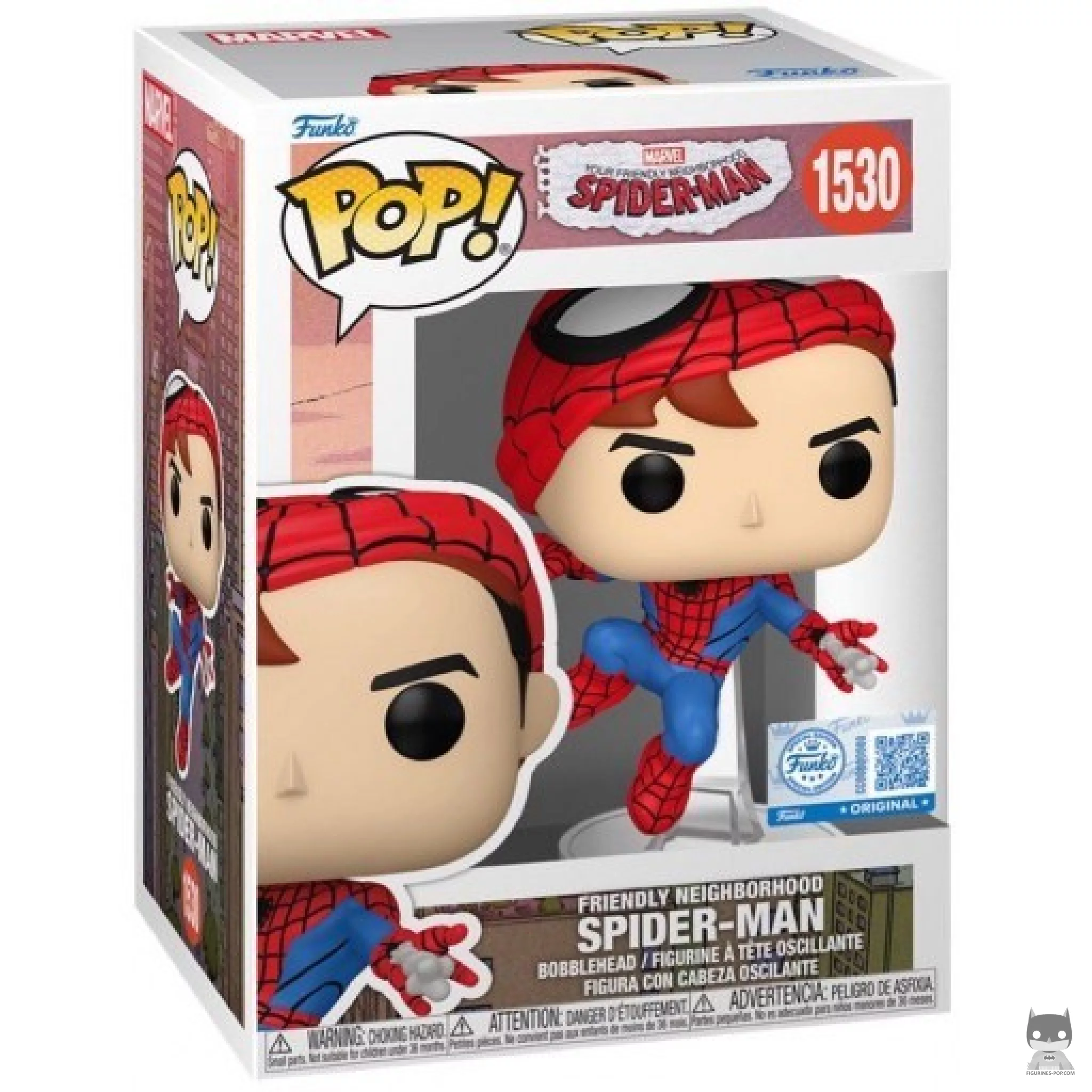 Spider-Man Funko Pop! figure in its box