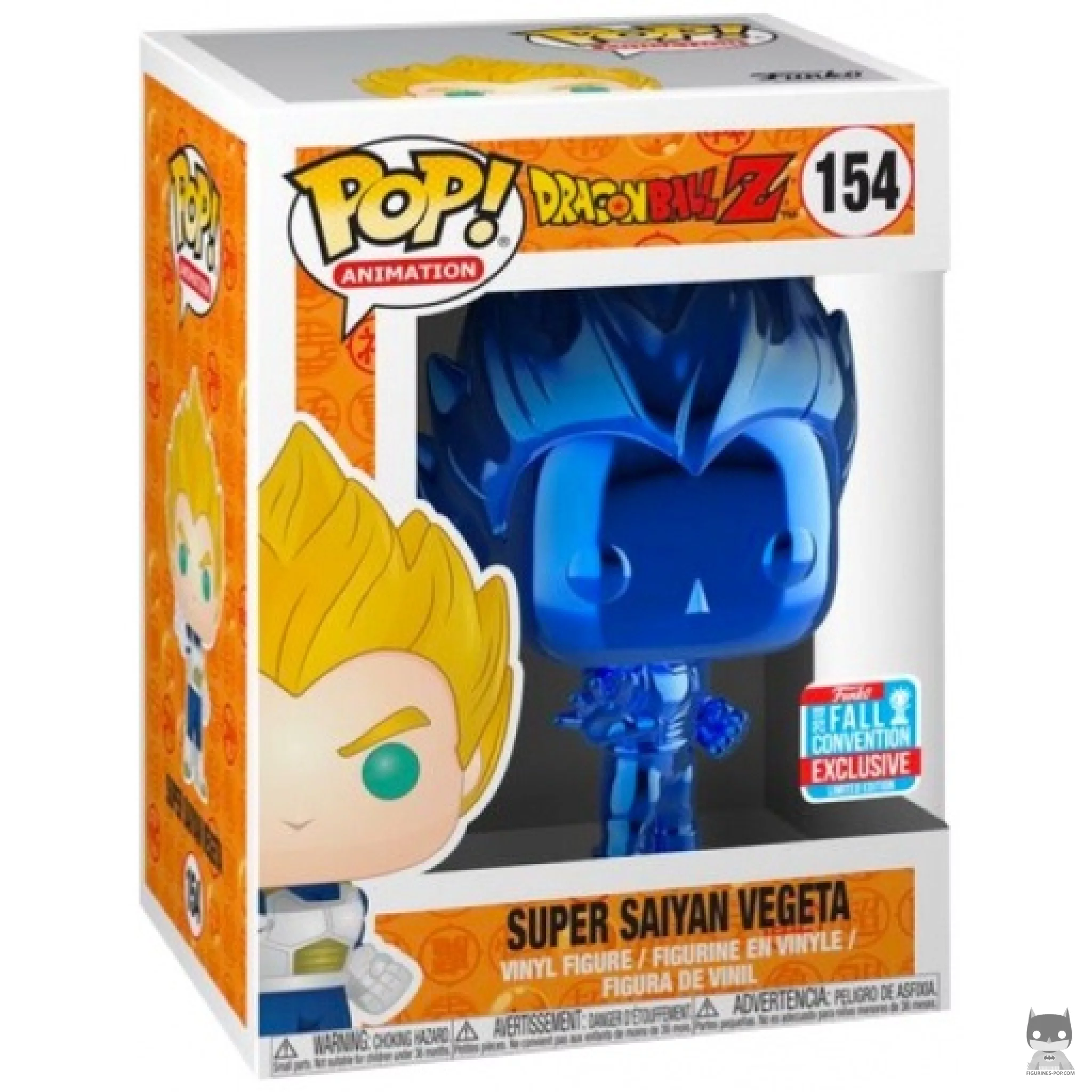 Super Saiyan Vegeta (Chrome Blue) Funko Pop! figure in its box