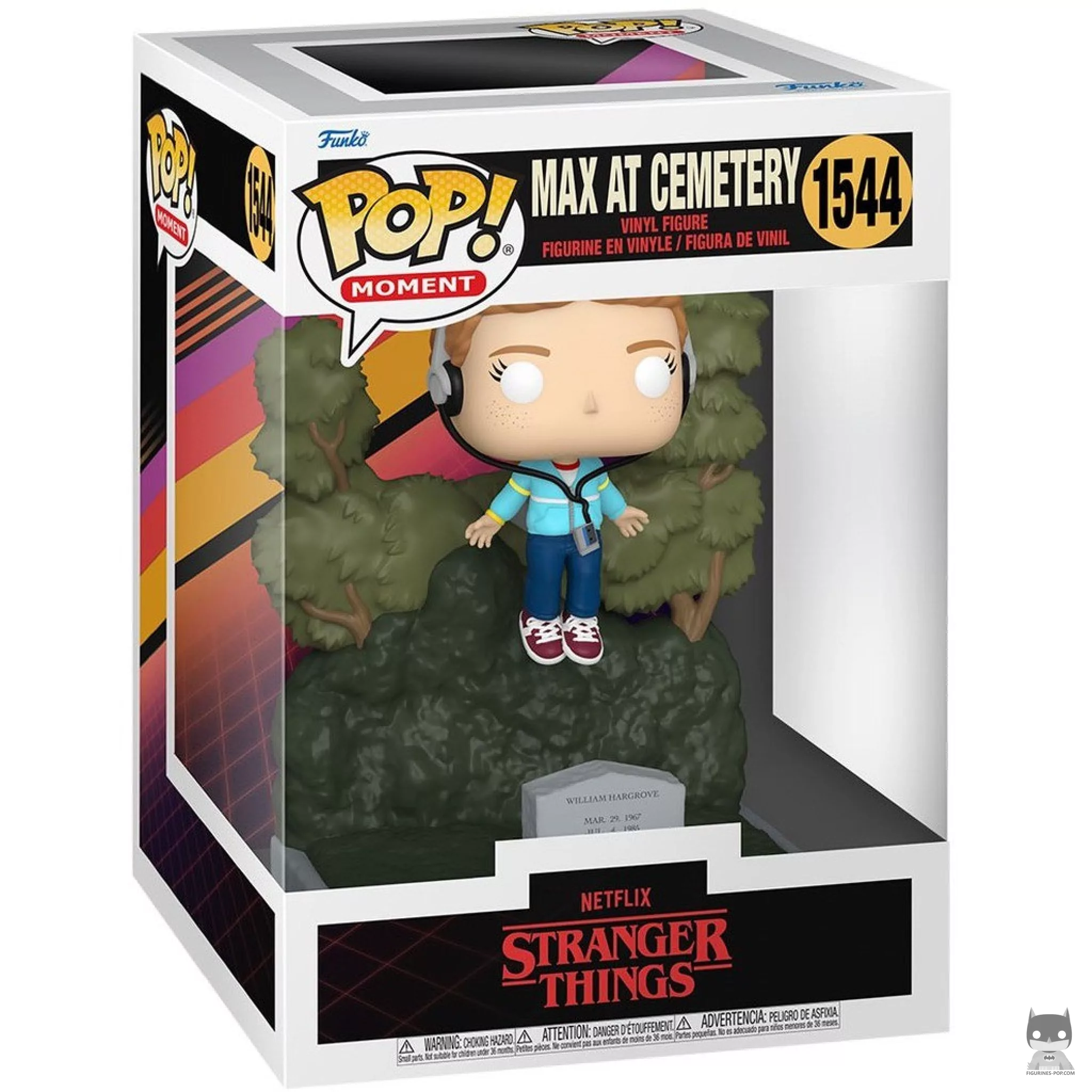 Max at Cemetery Funko Pop! figure in its box