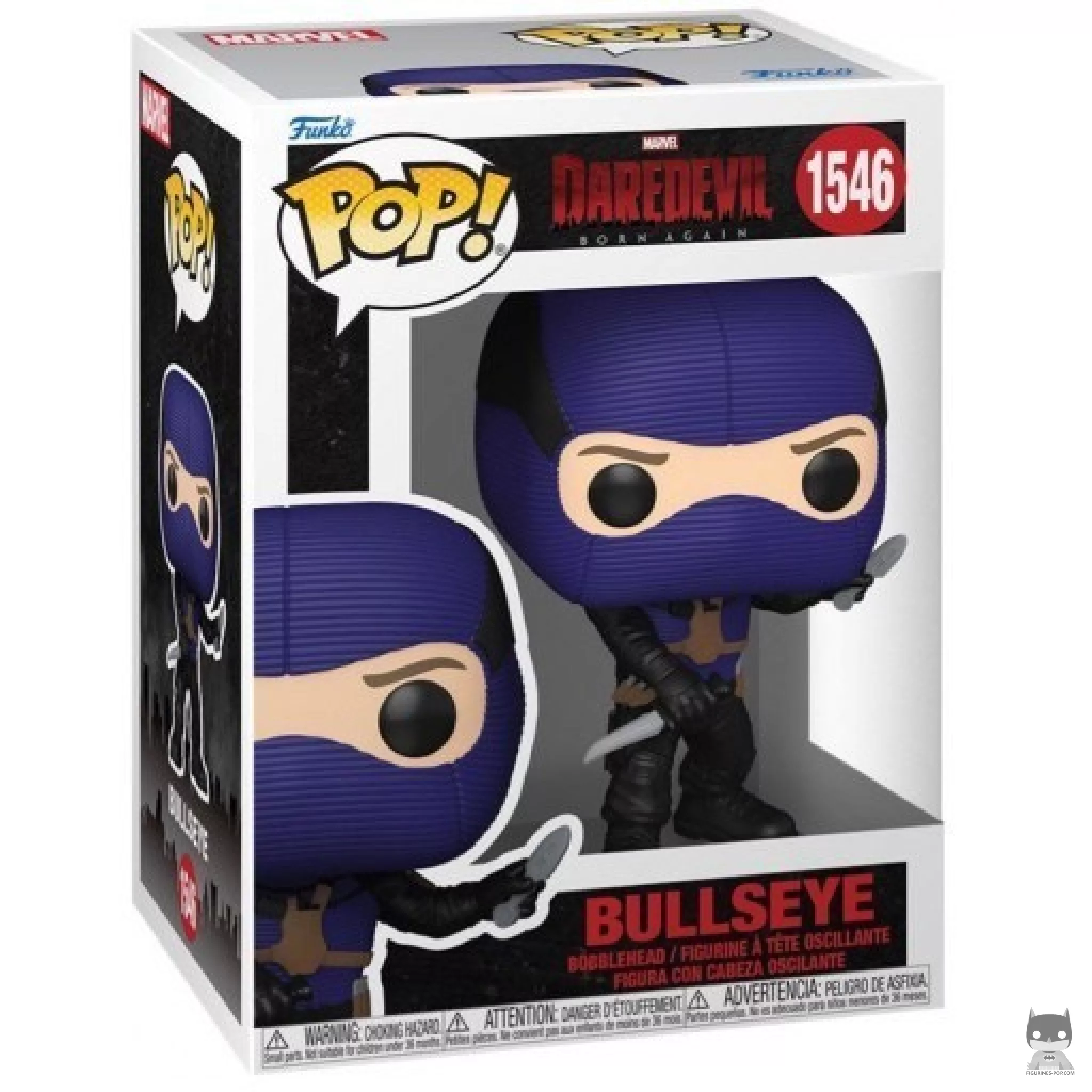 Bullseye Funko Pop! figure in its box