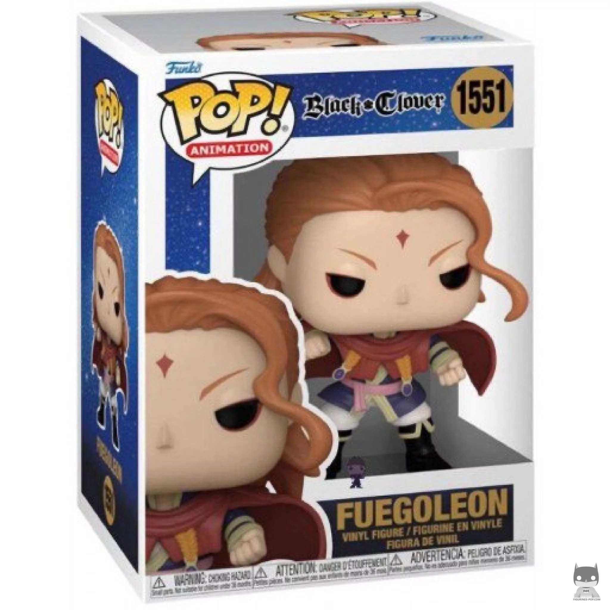 Fuegoleon Funko Pop! figure in its box