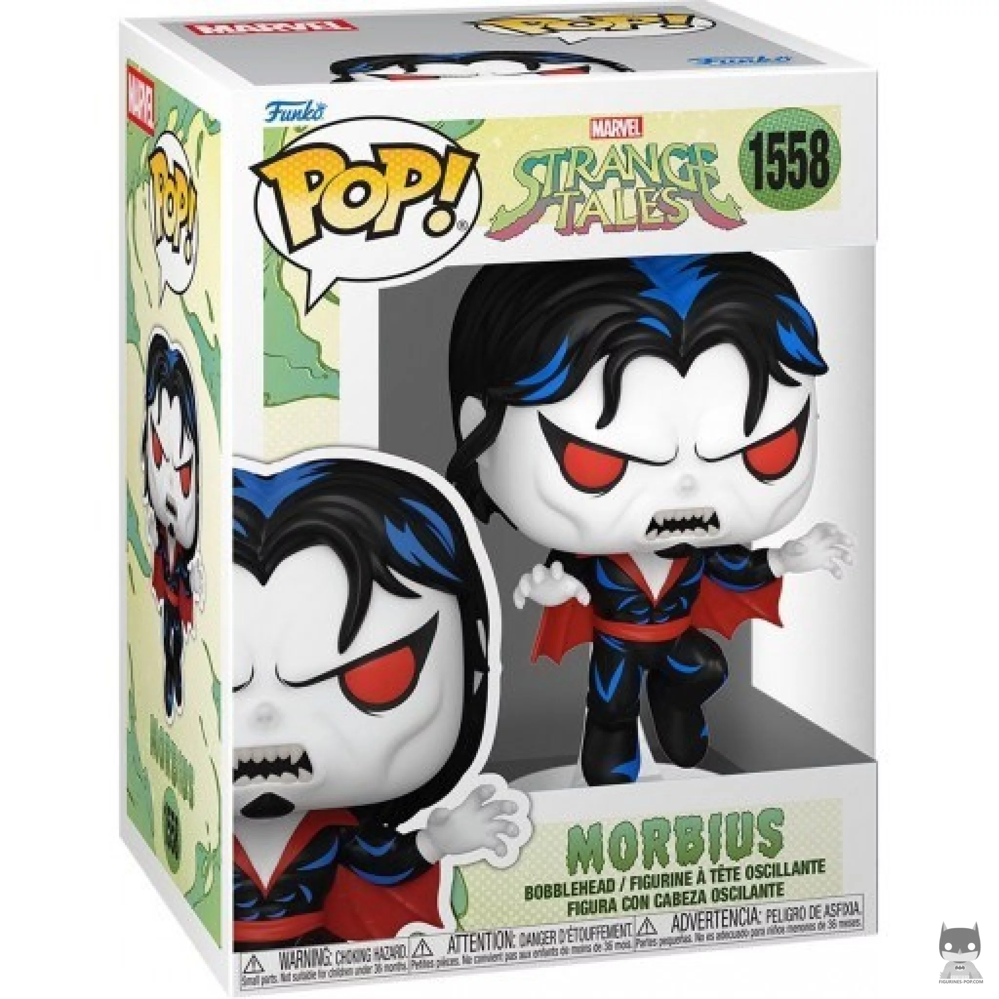 Morbius Funko Pop! figure in its box