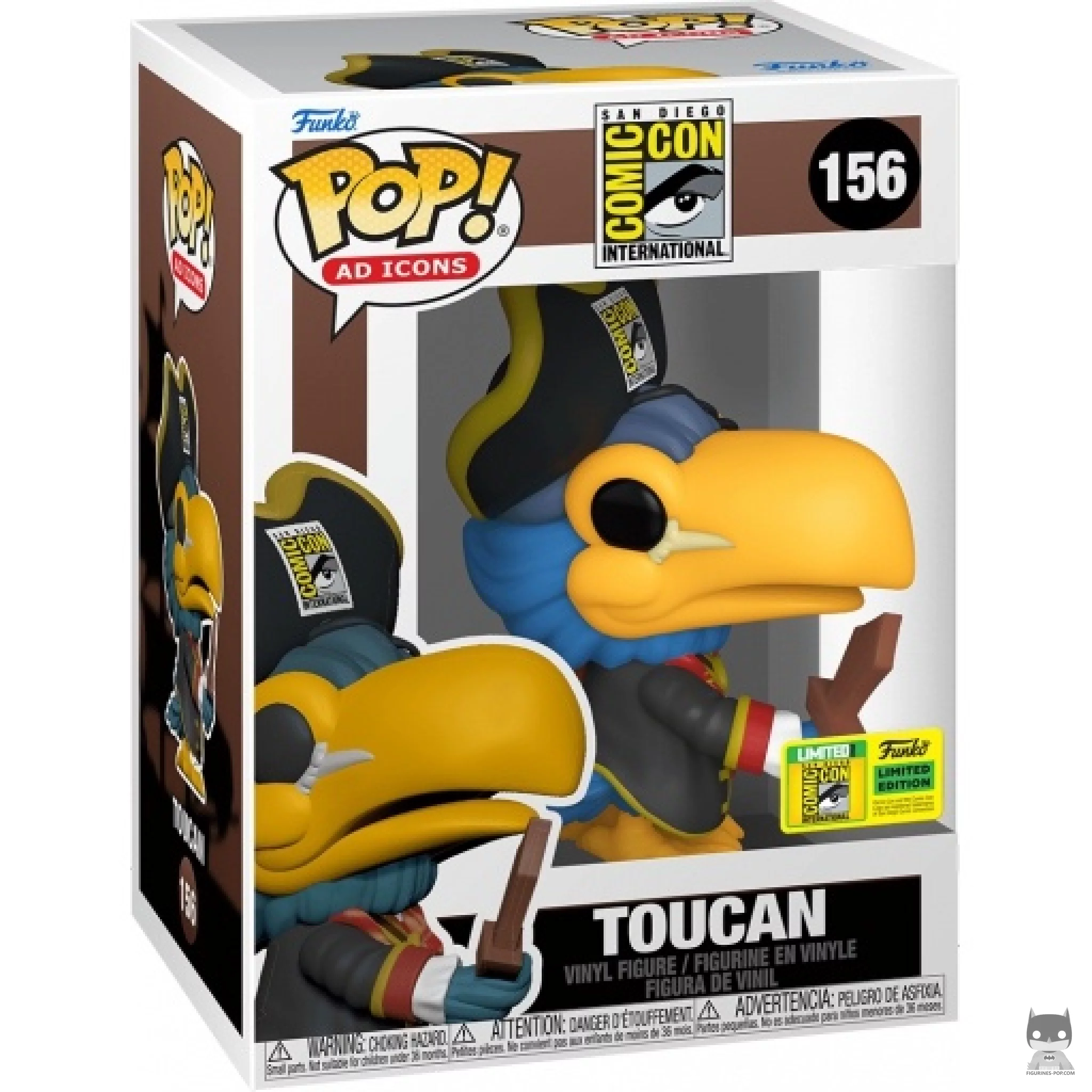 Toucan Pirate (SDCC Summer Convention 2022) Funko Pop! figure in its box