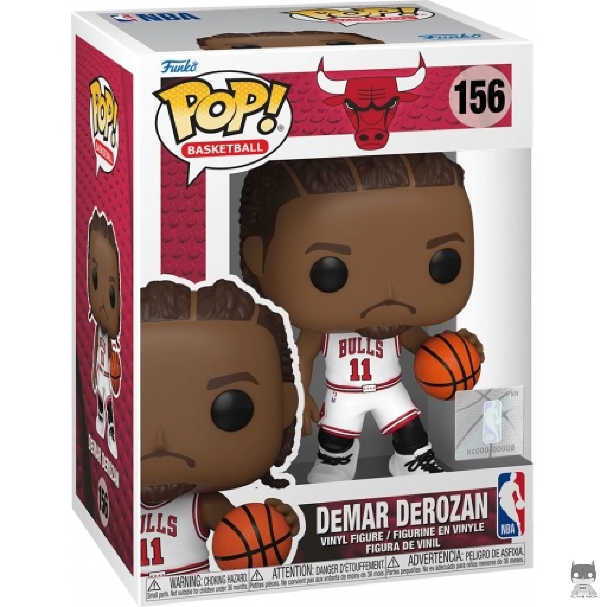 DeMar DeRozan Funko Pop! figure in its box