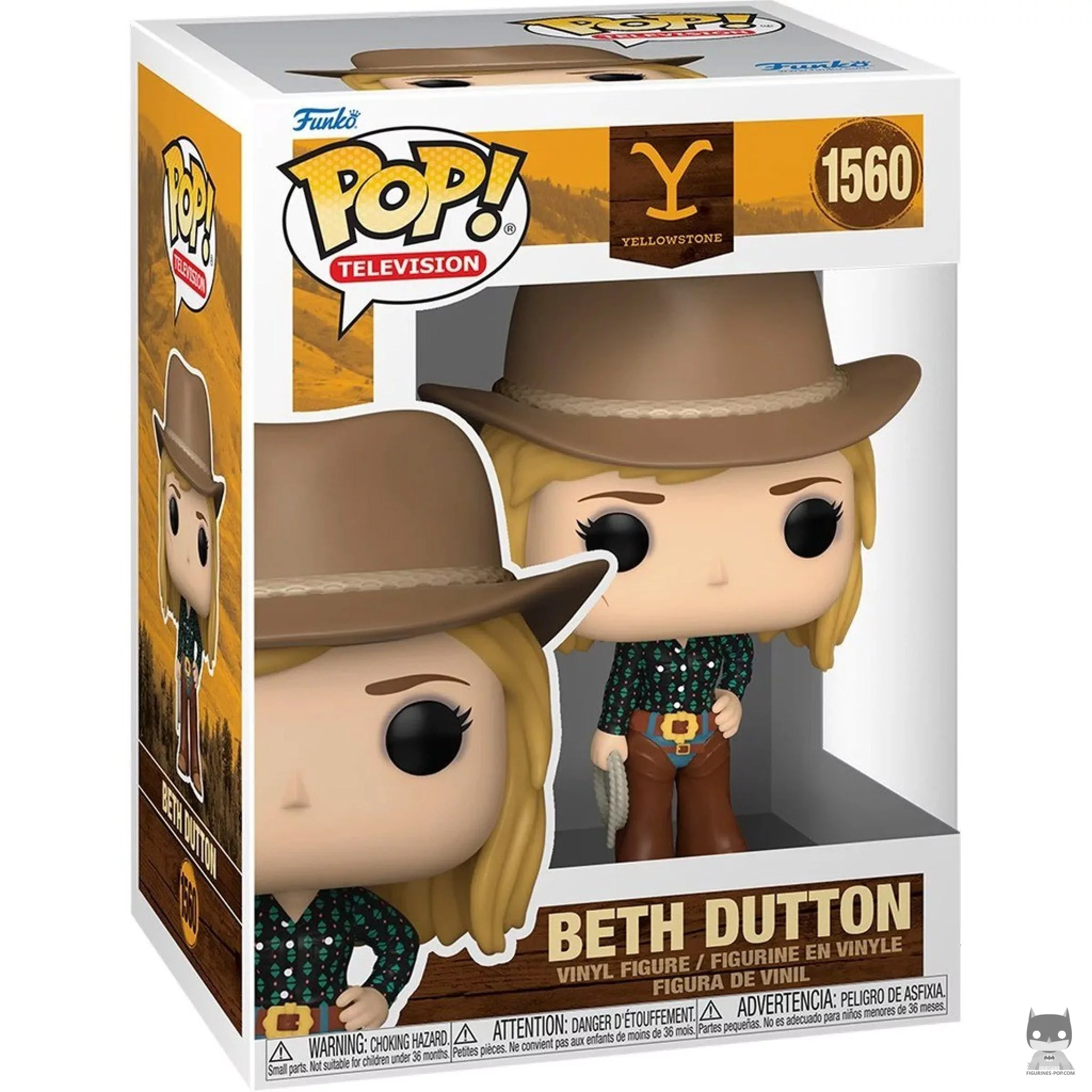 Beth Dutton Funko Pop! figure in its box