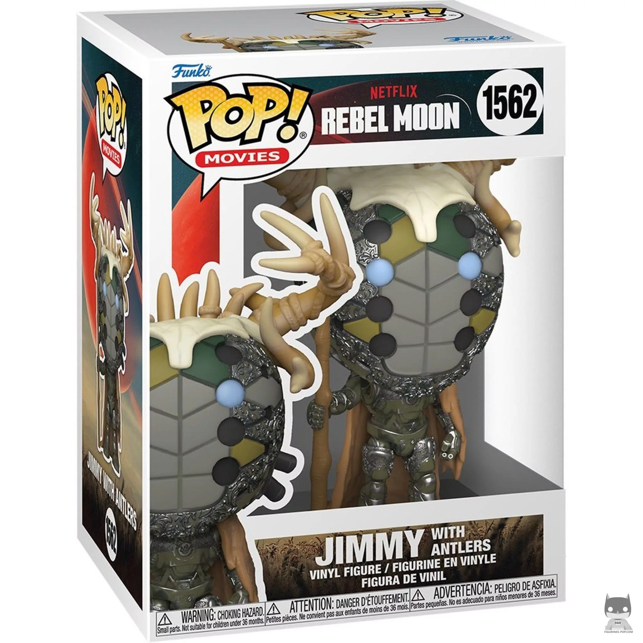 Jimmy with Antlers Funko Pop! figure in its box