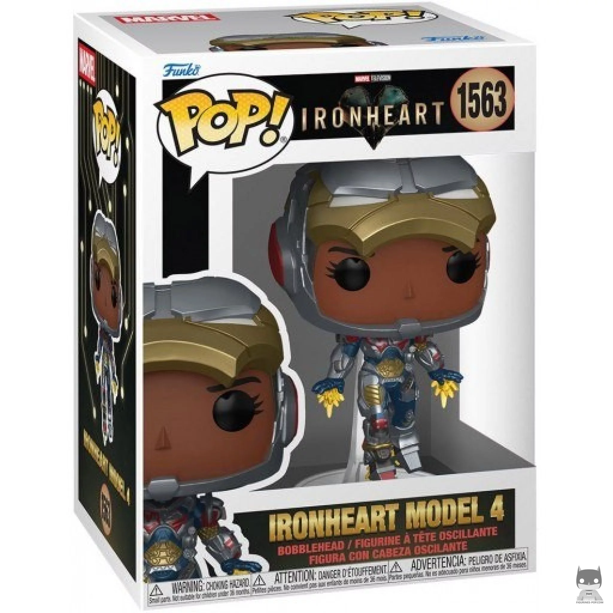 Ironheart Model 4 Funko Pop! figure in its box