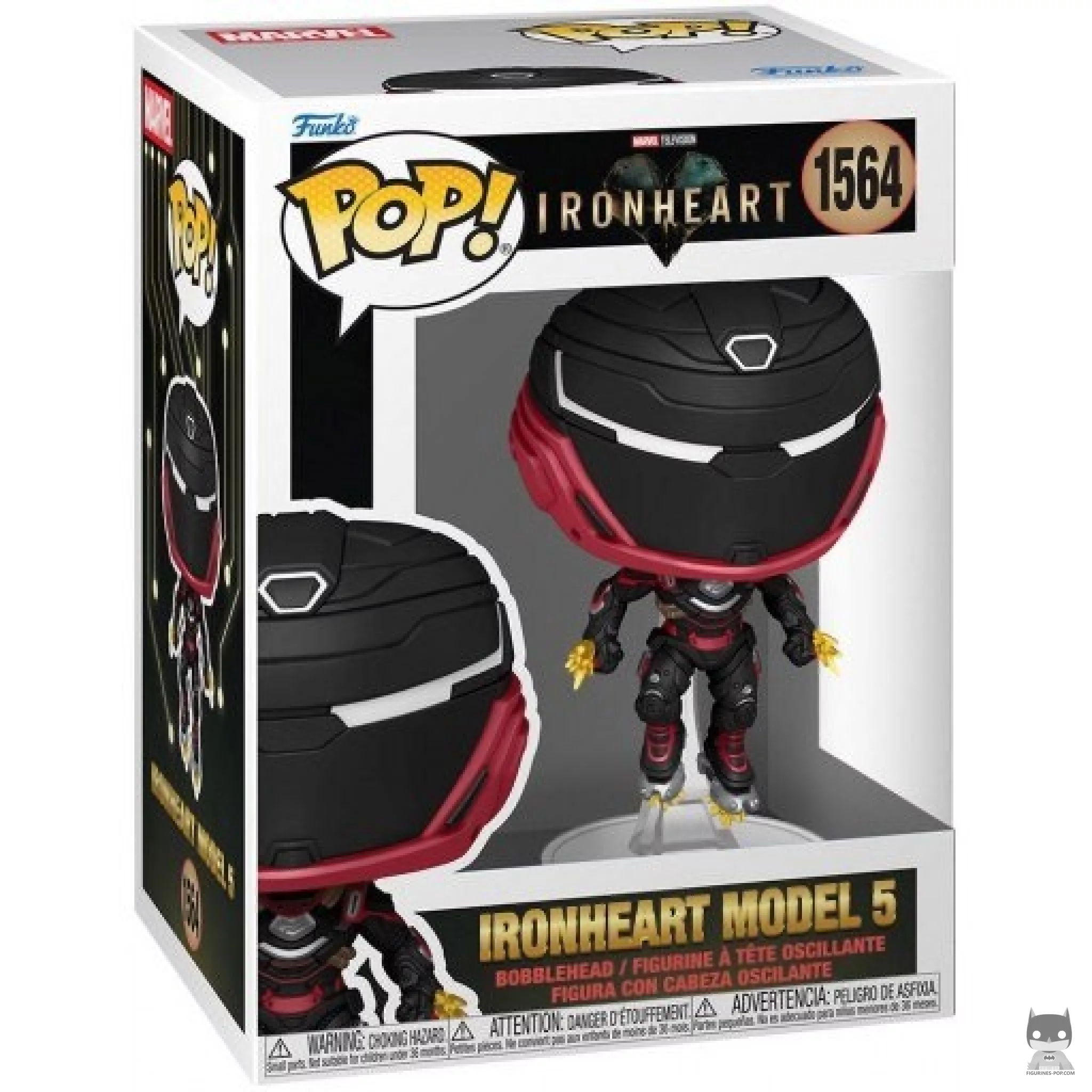Ironheart Model 5 Funko Pop! figure in its box