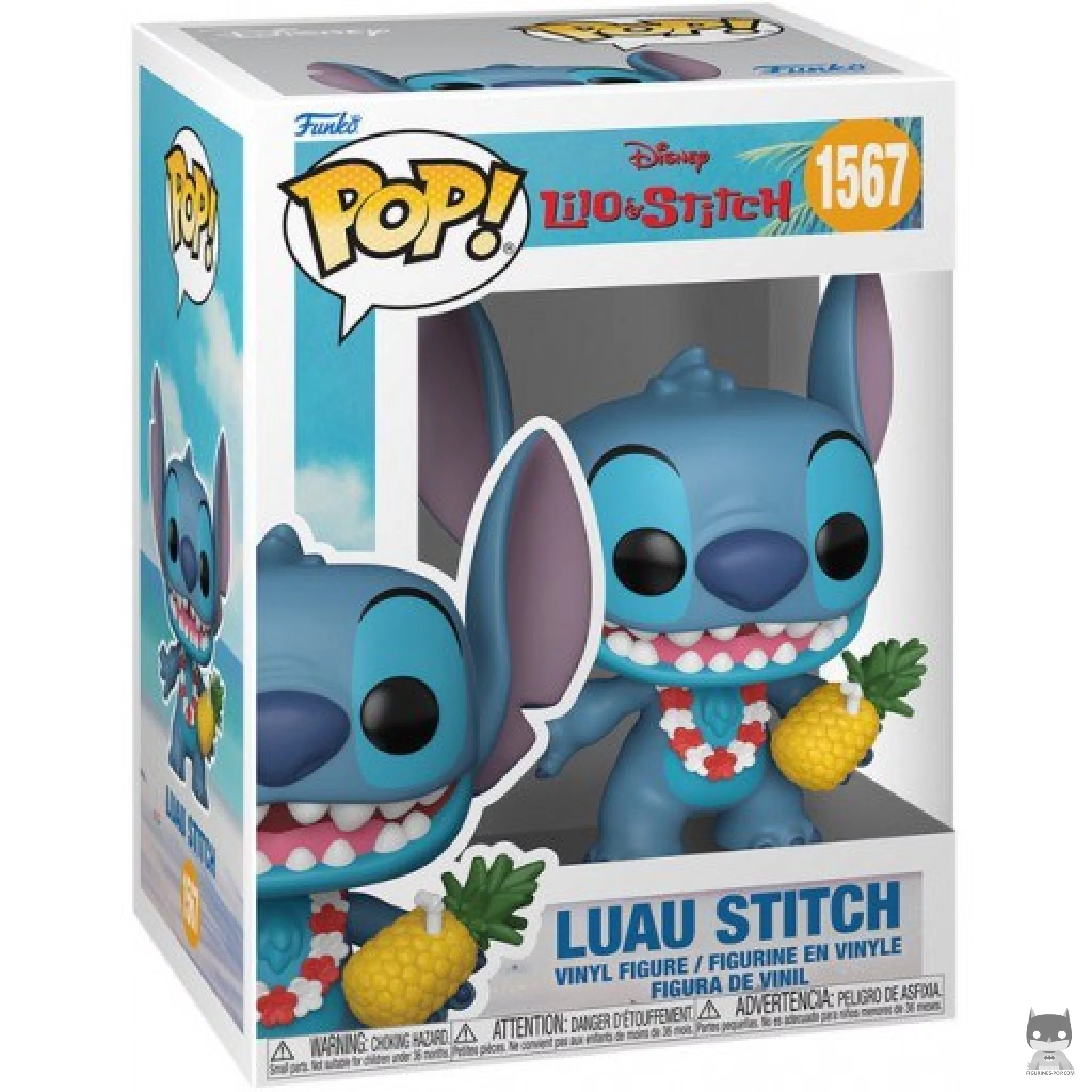 Luau Stitch Funko Pop! figure in its box