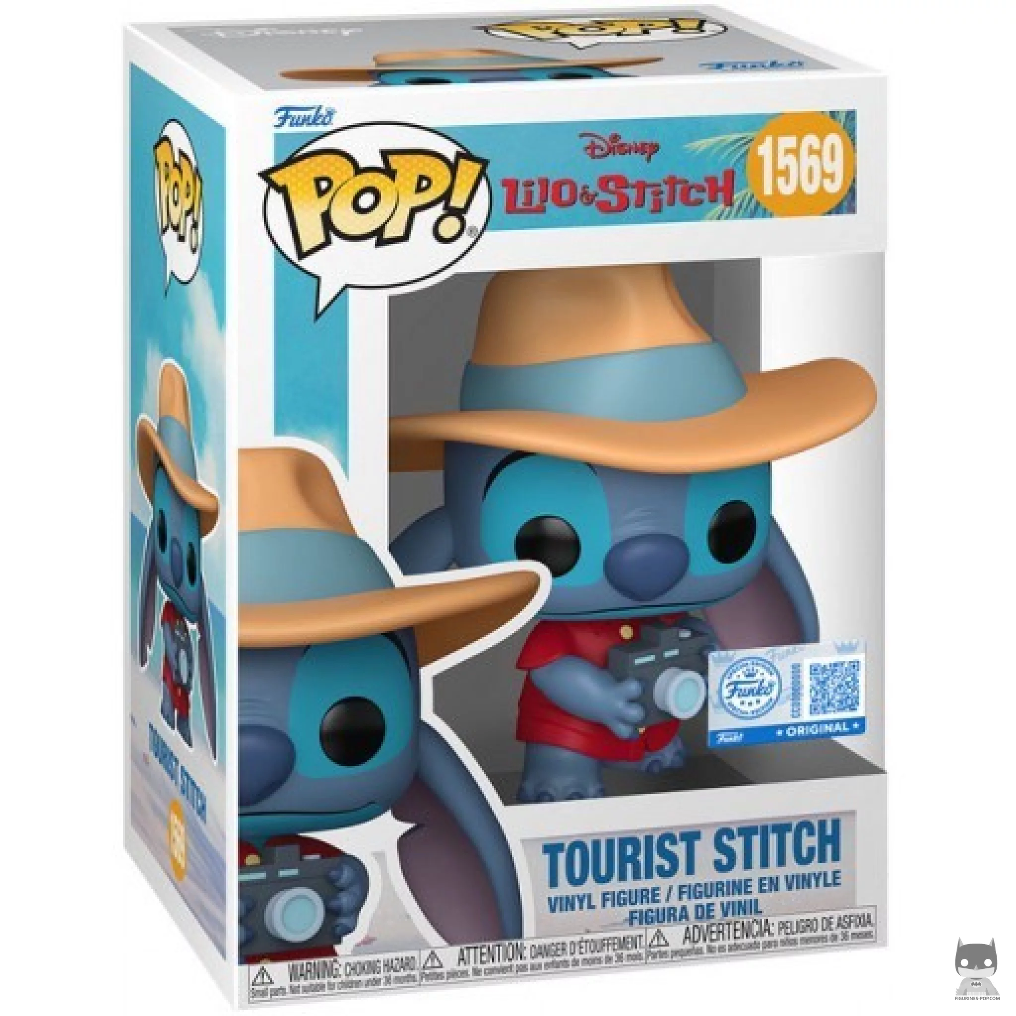 Tourist Stitch Funko Pop! figure in its box