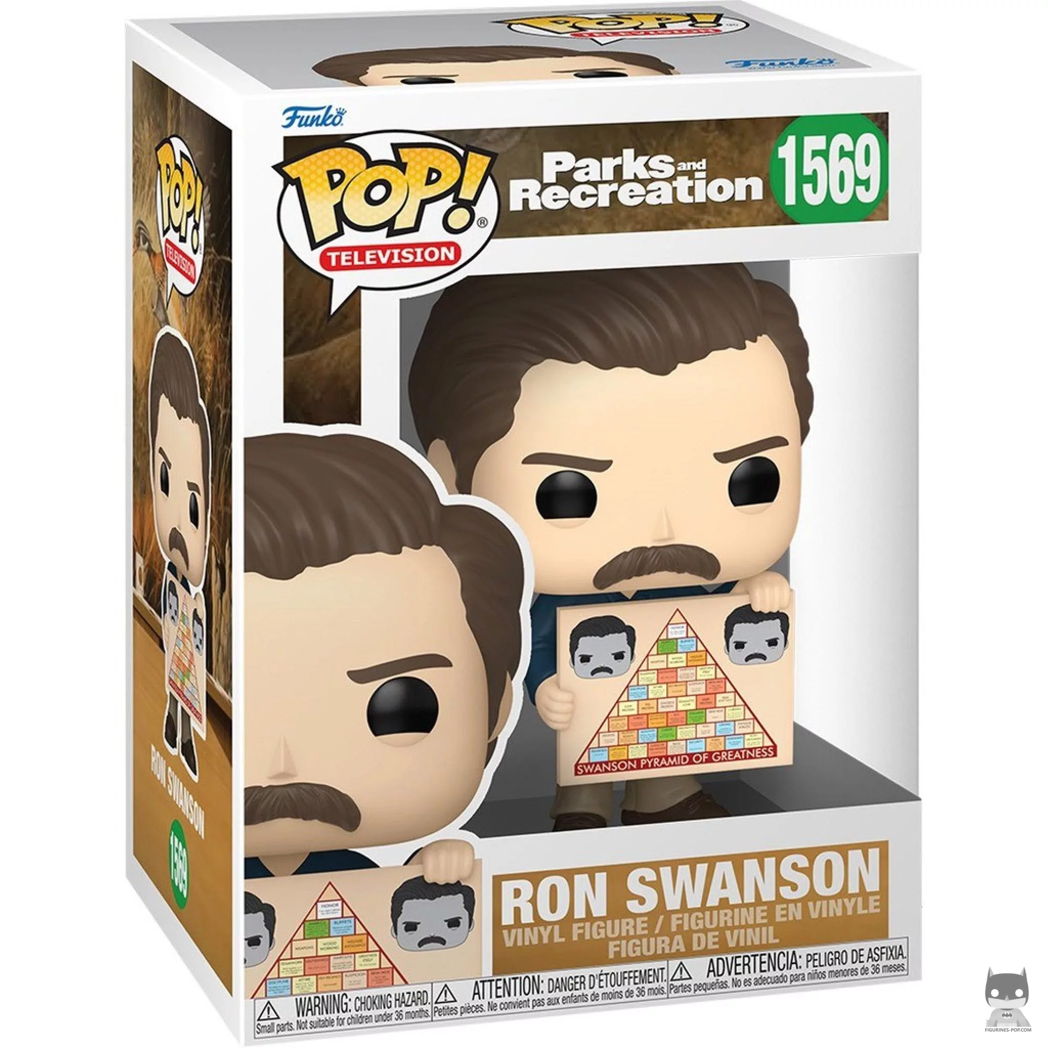 Ron Swanson Funko Pop! figure in its box