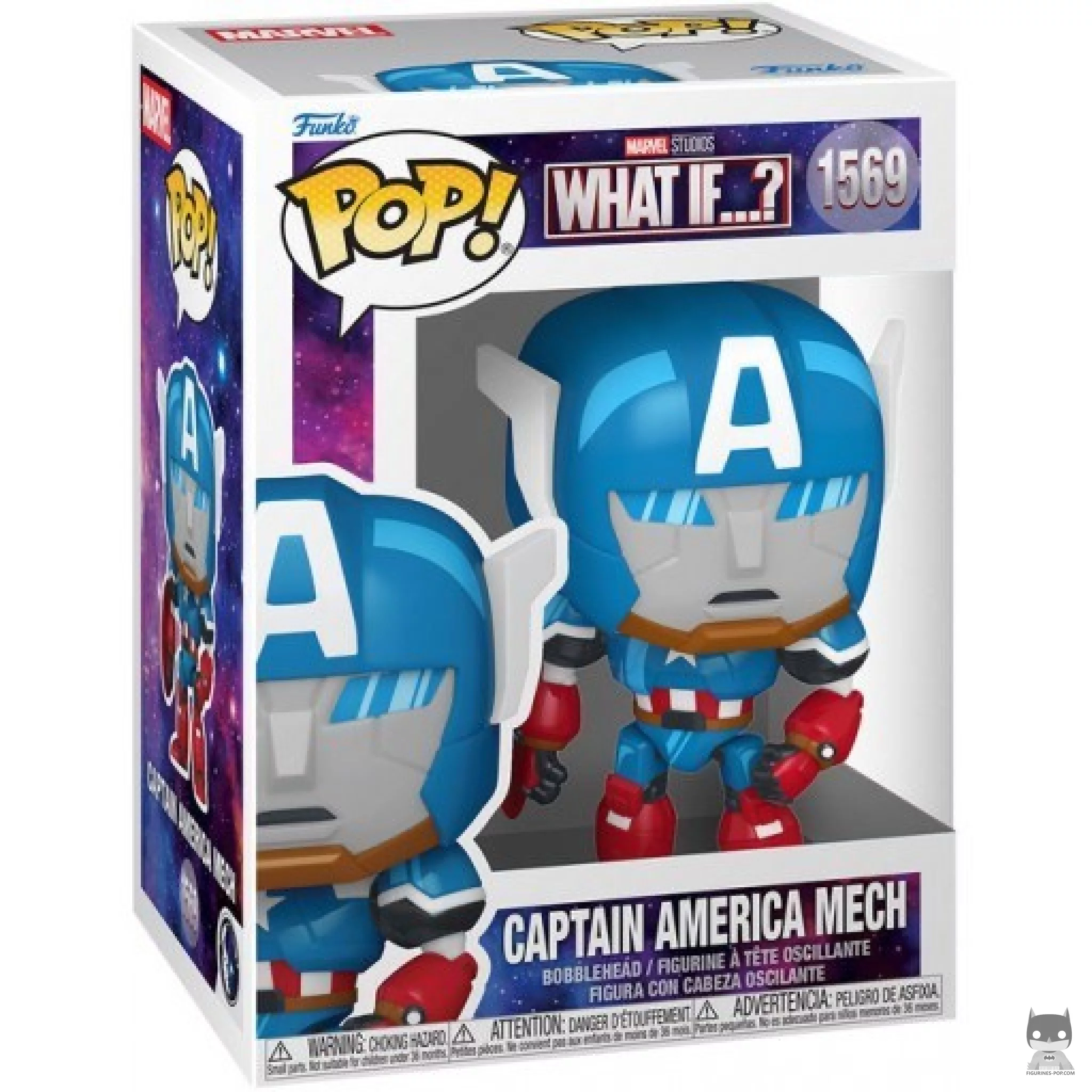 Captain America Mech Funko Pop! figure in its box