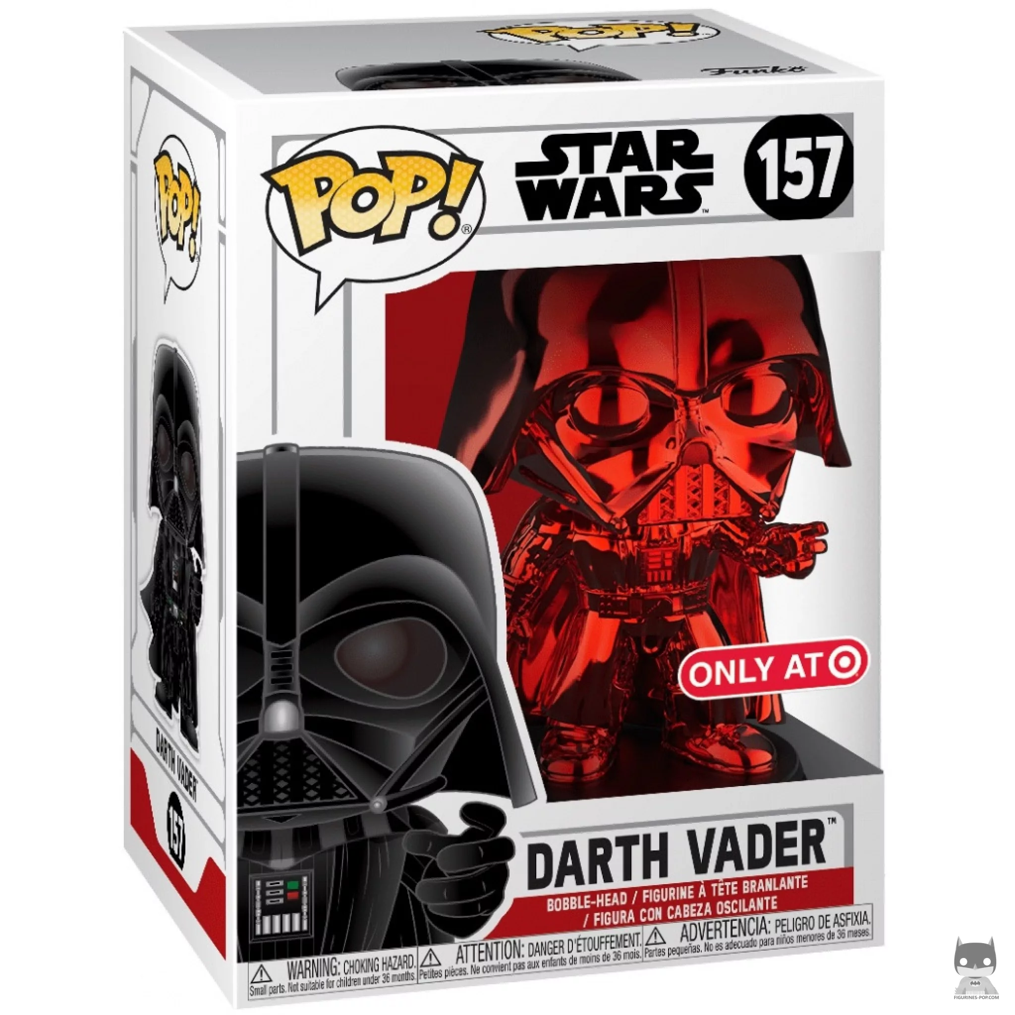 Darth Vader (Red) Funko Pop! figure in its box