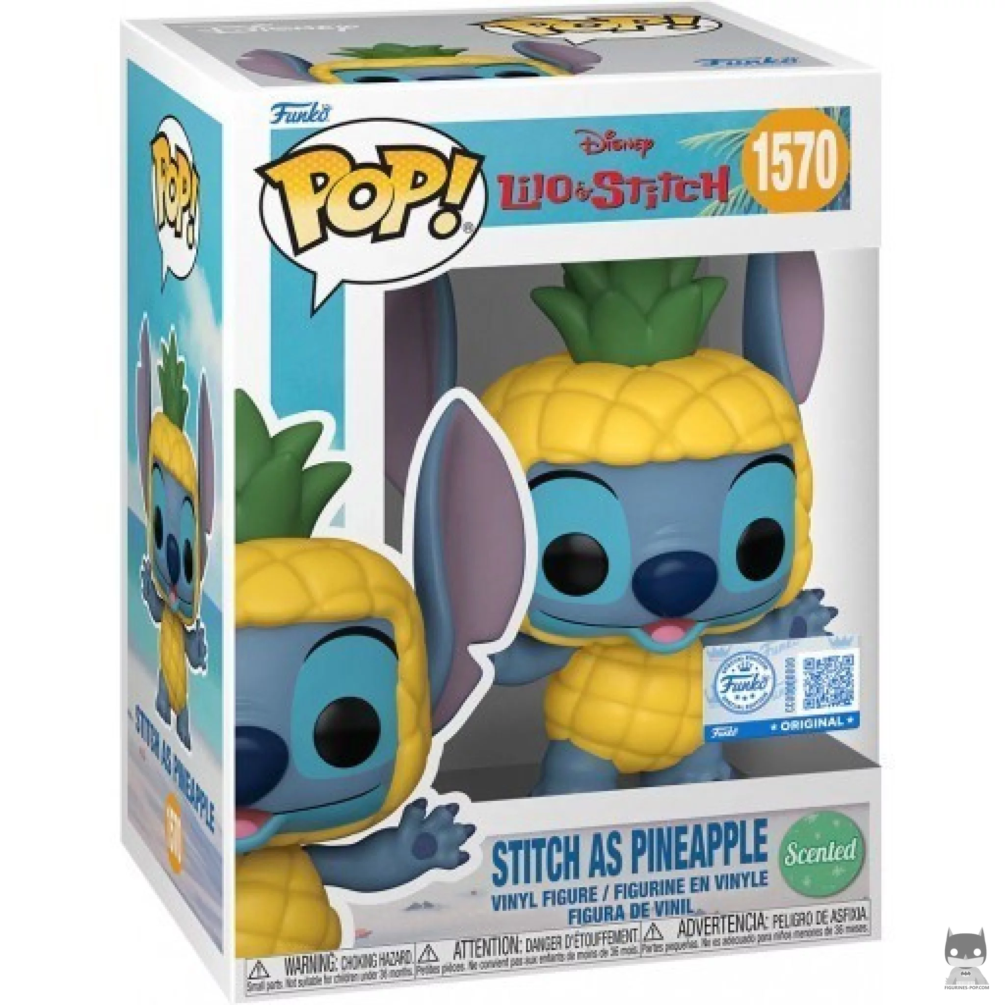 Stitch as Pineapple (Scented) Funko Pop! figure in its box