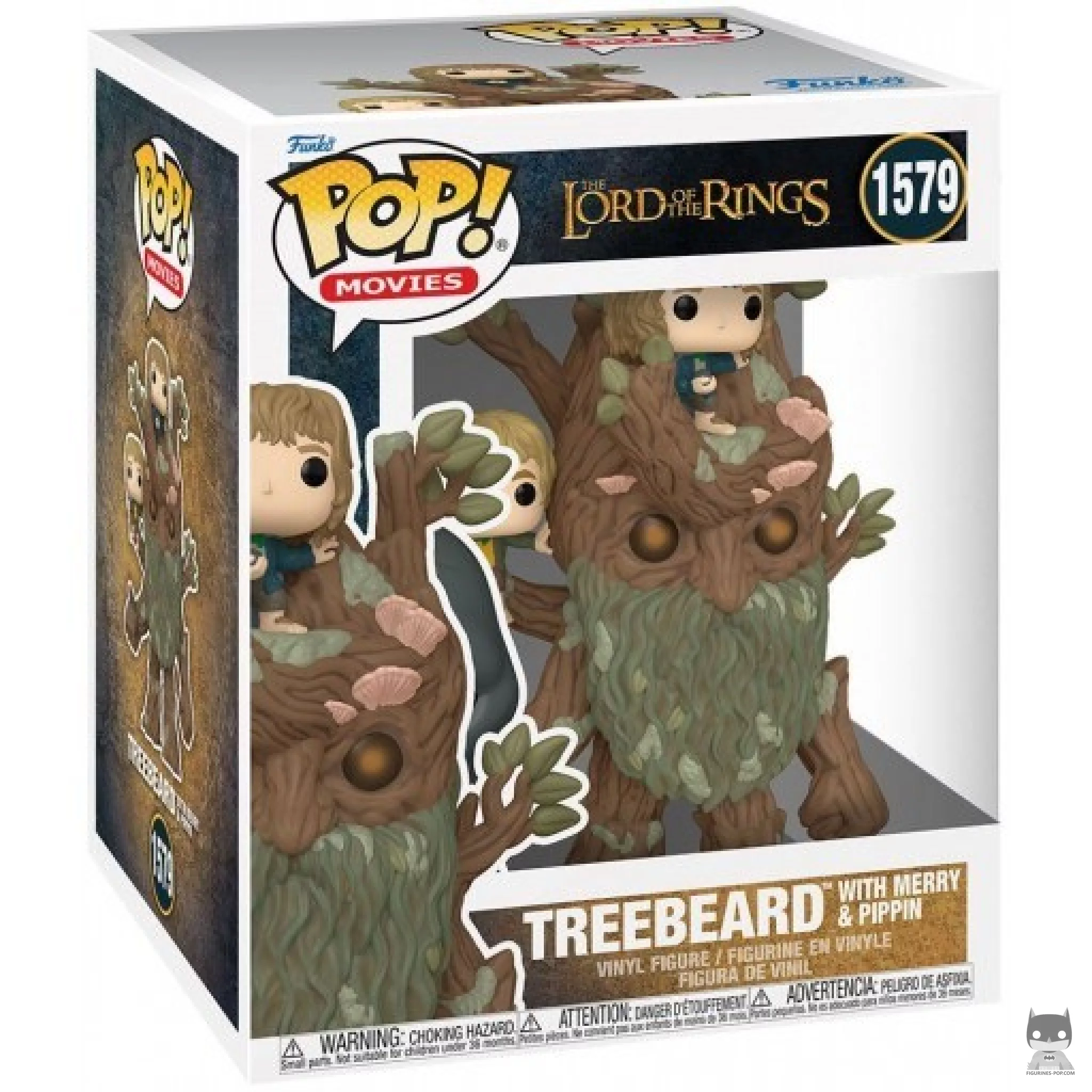 Treebeard with Merry & Pippin (SuperSized) Funko Pop! figure in its box