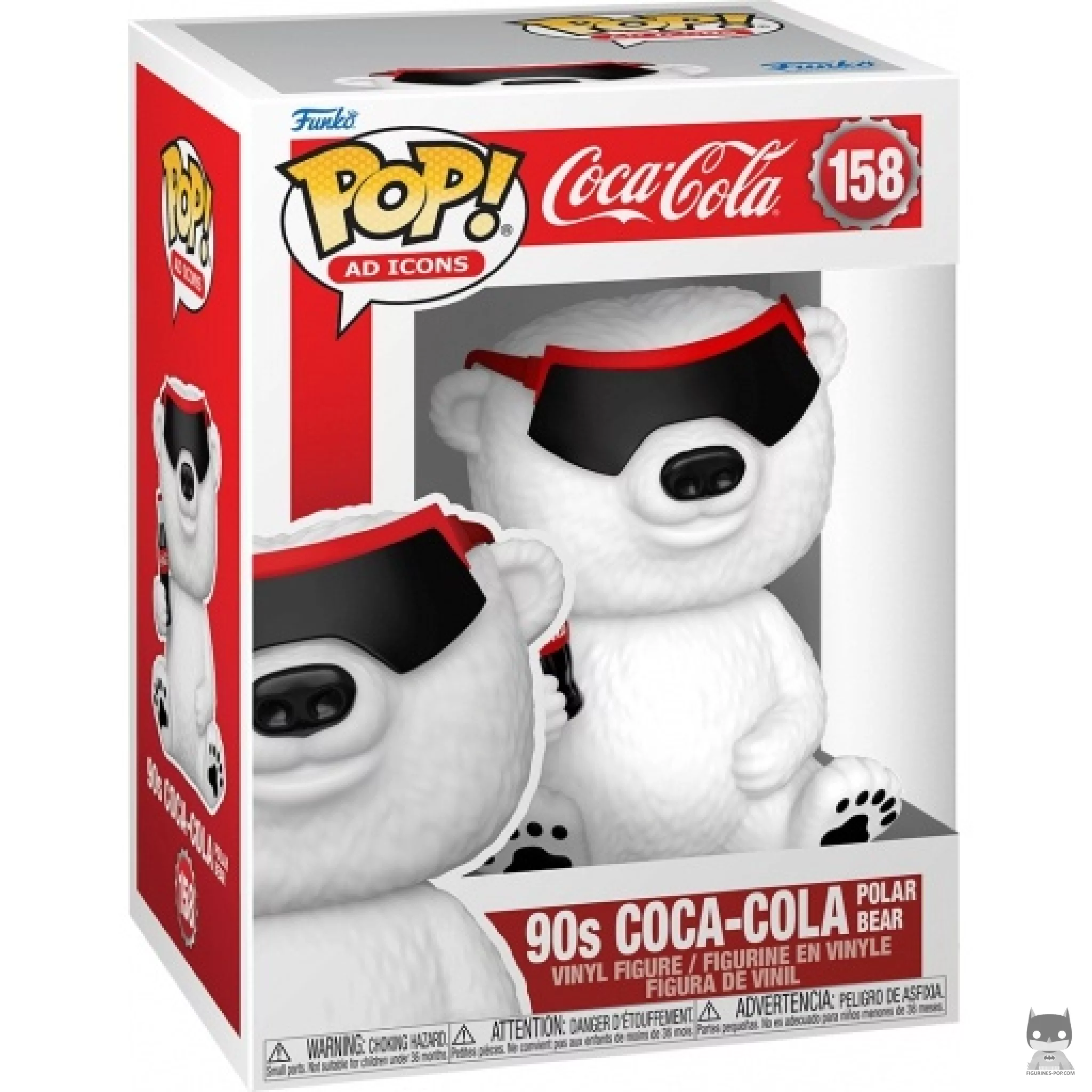90s Coca-Cola Polar Bear Funko Pop! figure in its box