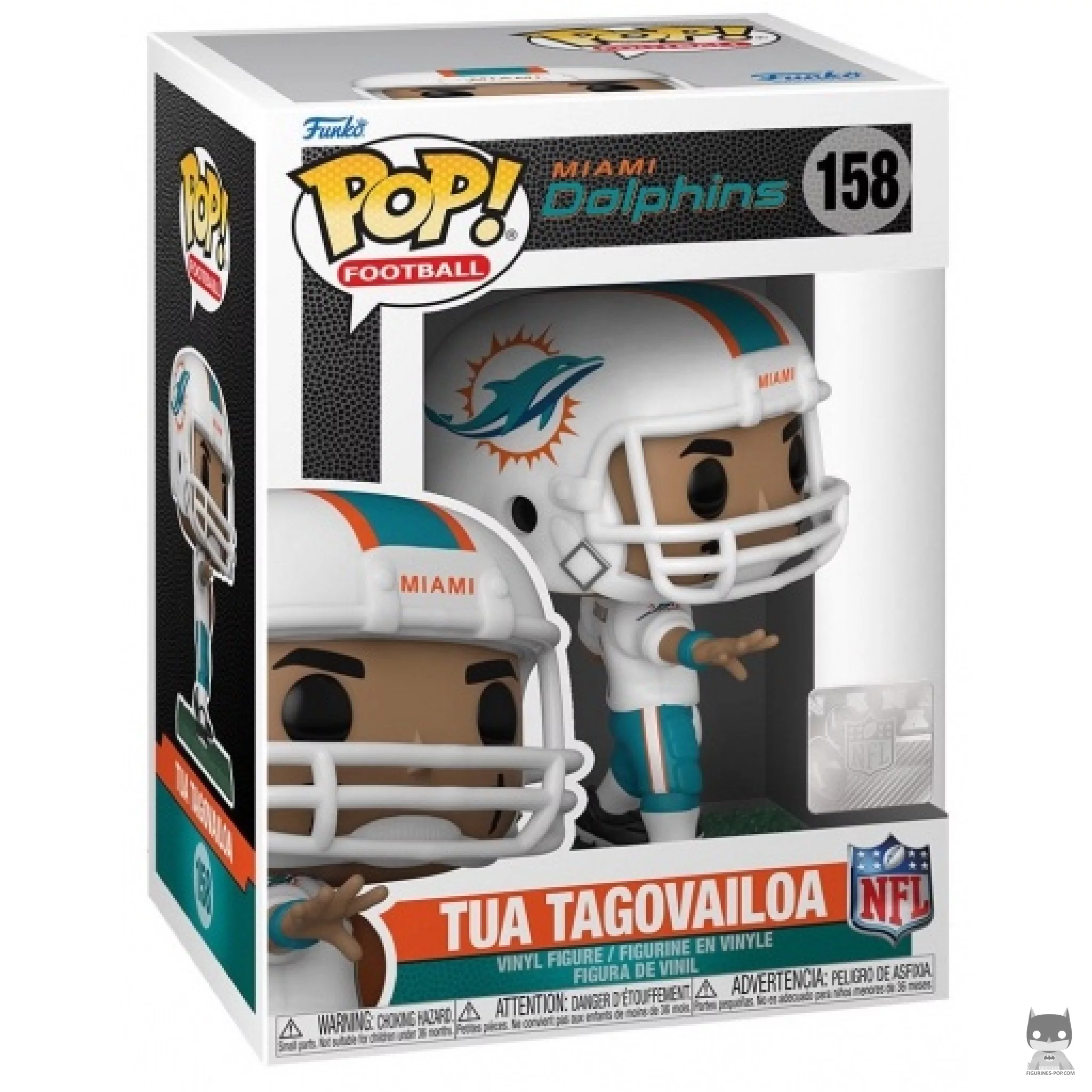 Tua Tagovailoa Funko Pop! figure in its box