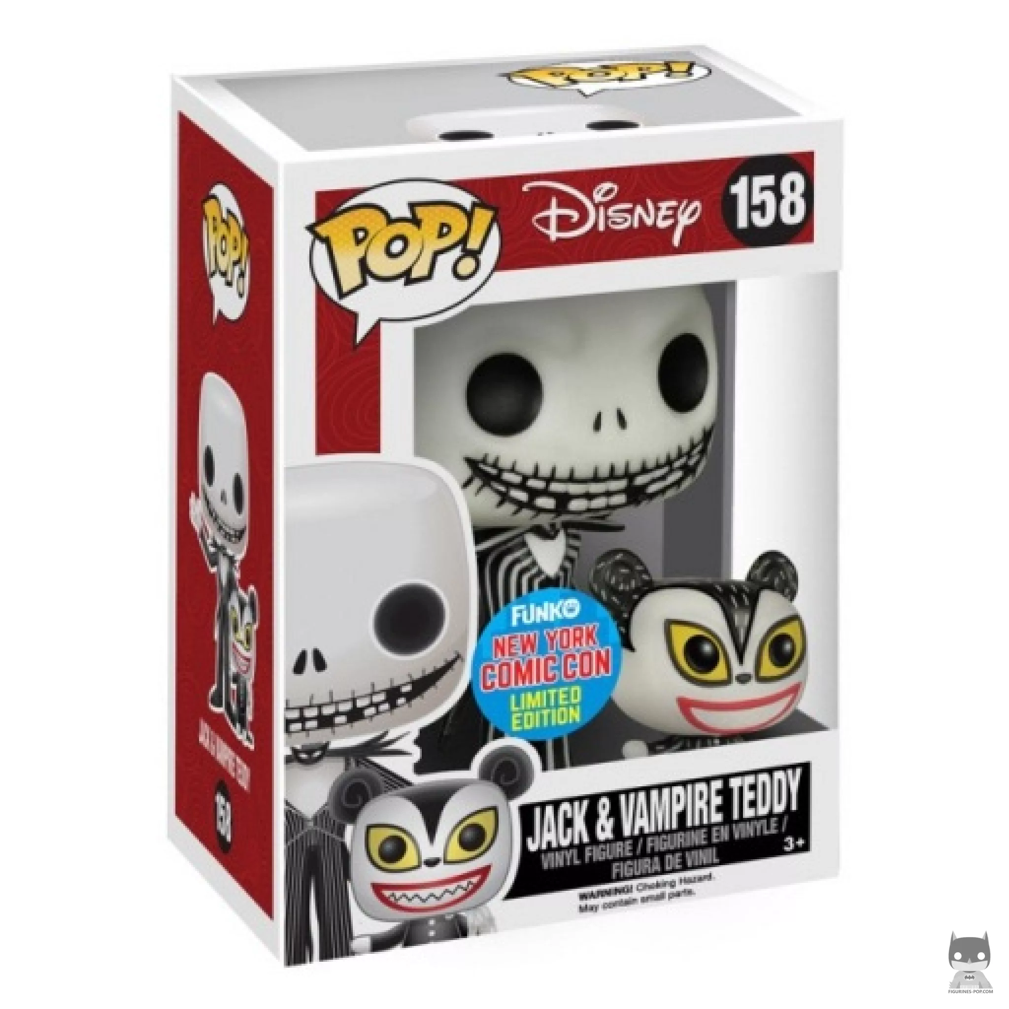 Jack Skellington with Vampire Teddy Funko Pop! figure in its box