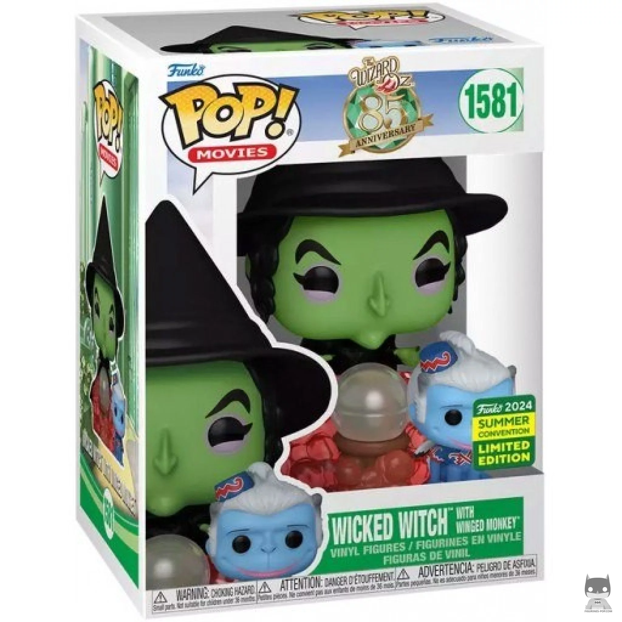 Wicked Witch with Winged Monkey Funko Pop! figure in its box