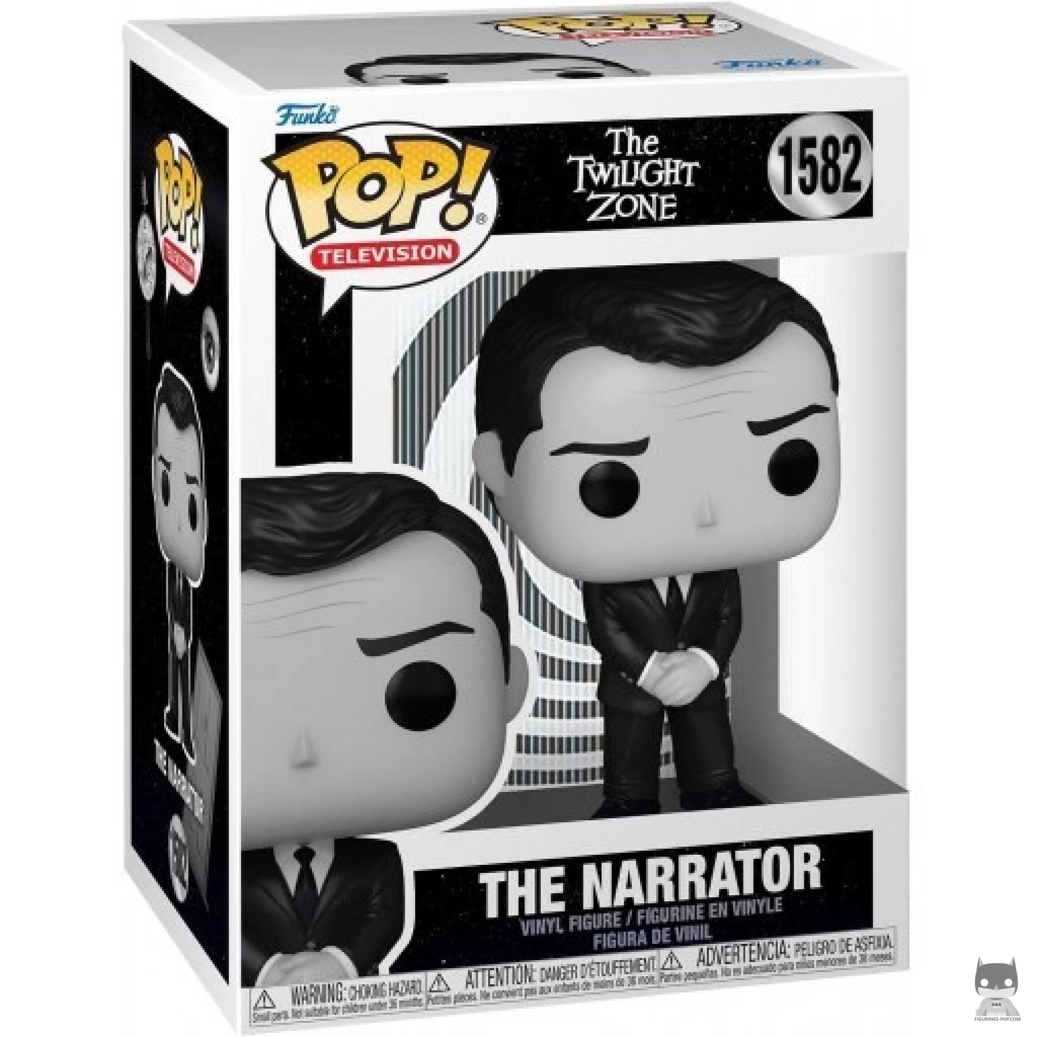 The Narrator Funko Pop! figure in its box
