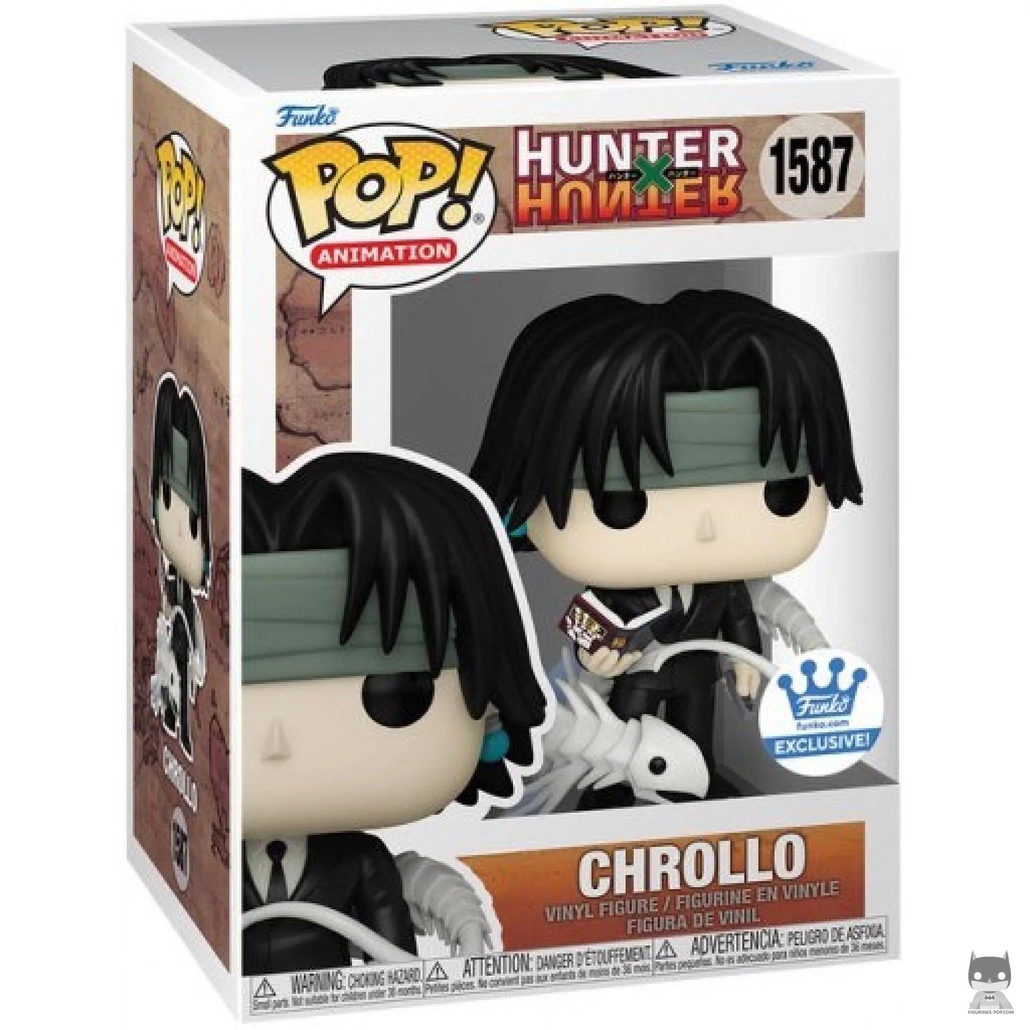 Chrollo Funko Pop! figure in its box