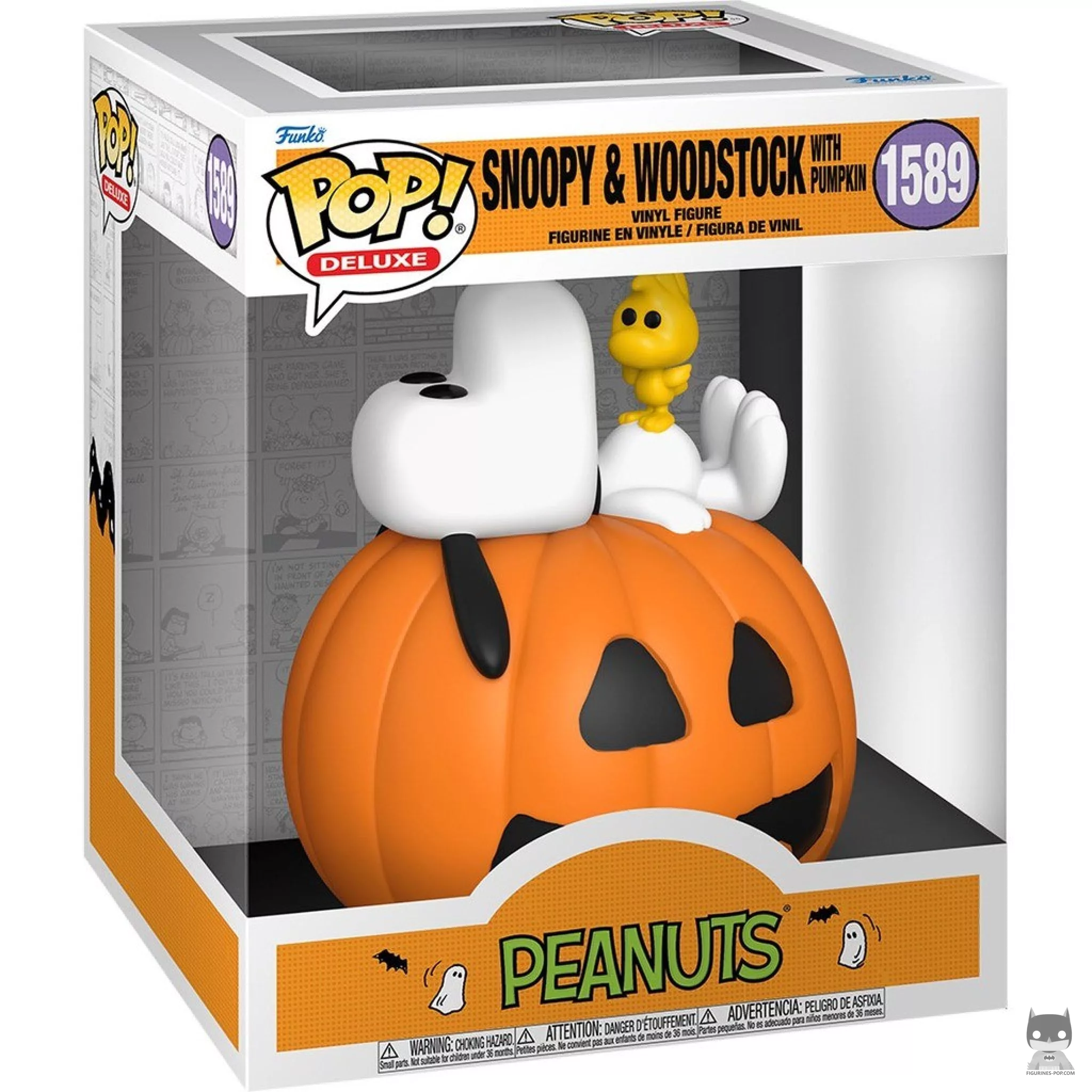 Snoopy & Woodstock with pumpkin Funko Pop! figure in its box