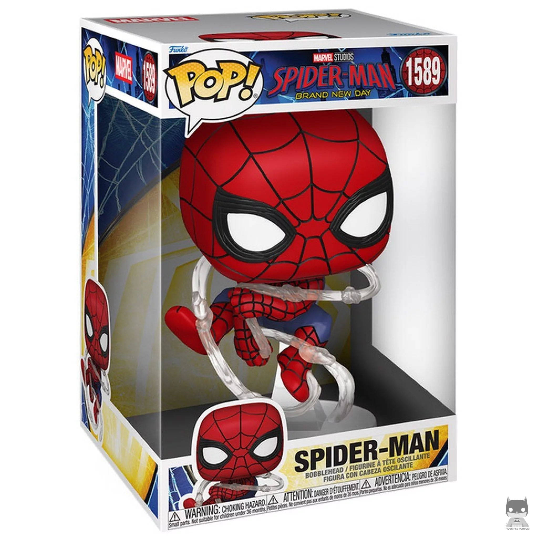 Spider-Man (Supersized) Funko Pop! figure in its box