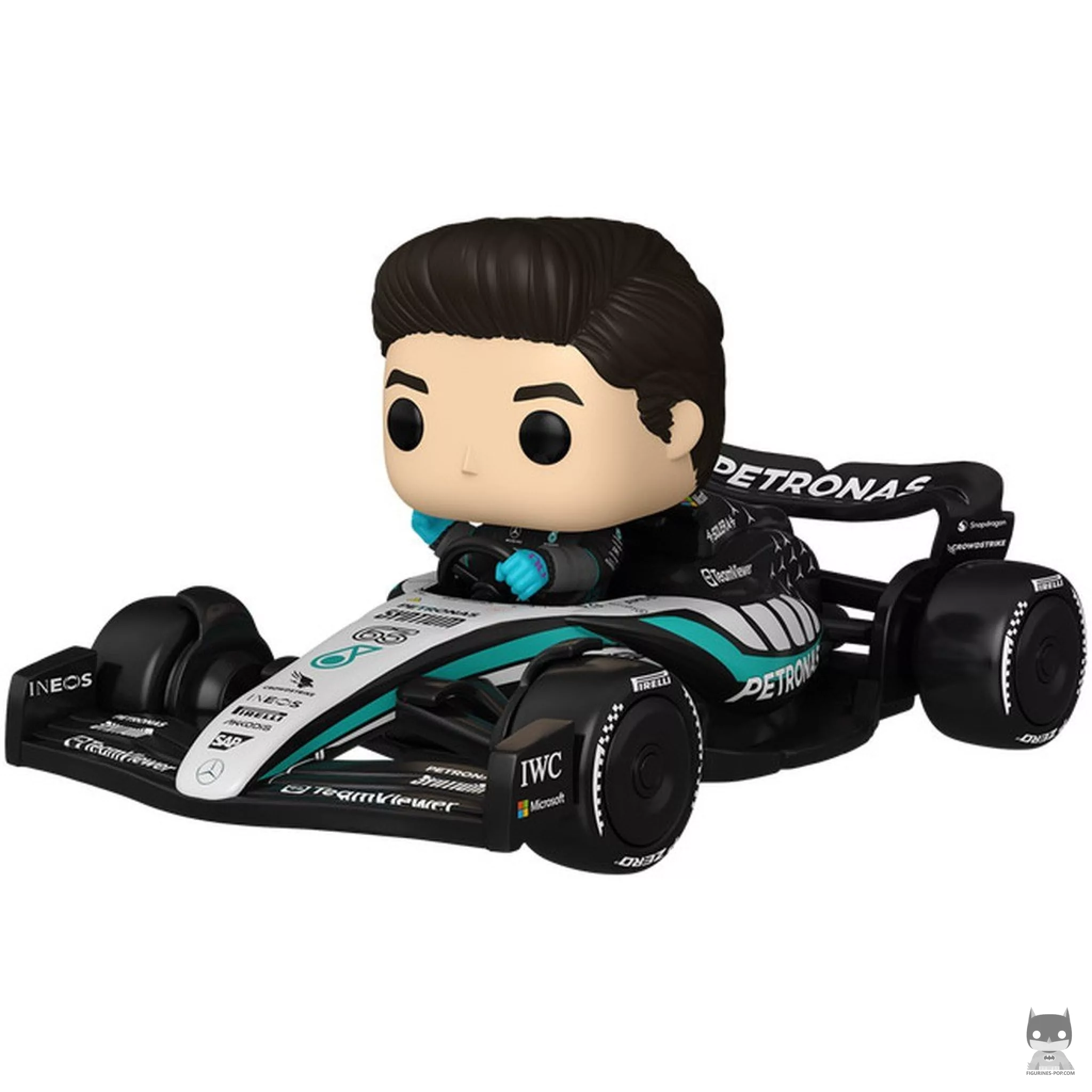 George Russell with Mercedes AMG F1 Funko Pop! figure (Formula 1)