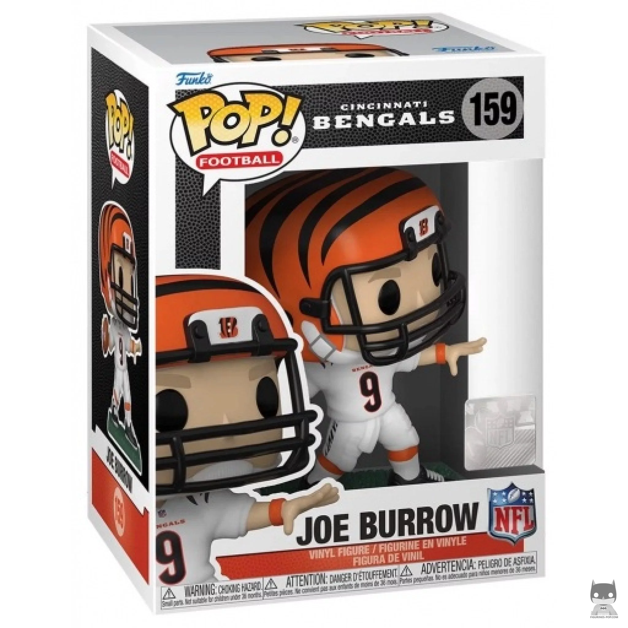 Joe Burrow Funko Pop! figure in its box