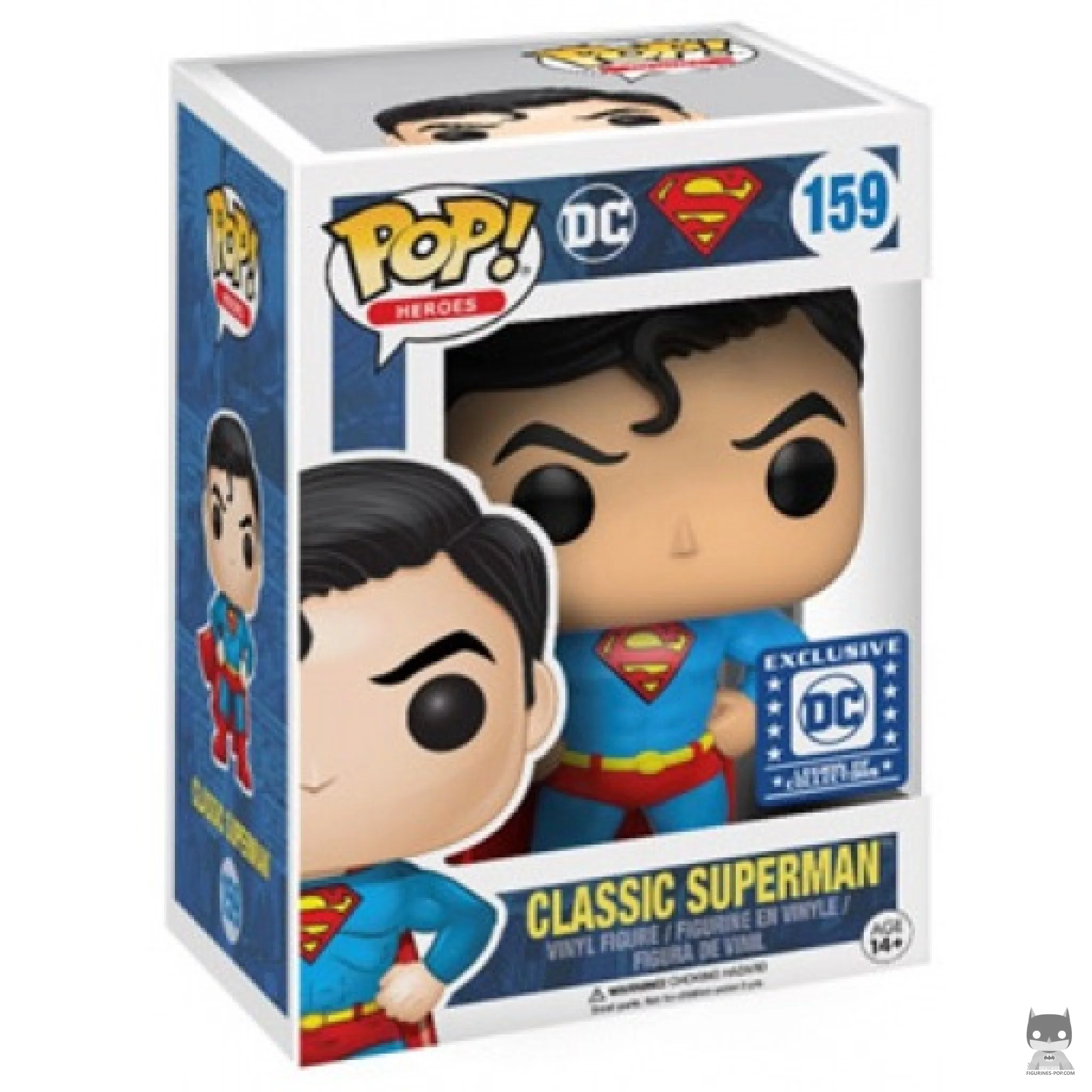 Classic Superman Funko Pop! figure in its box